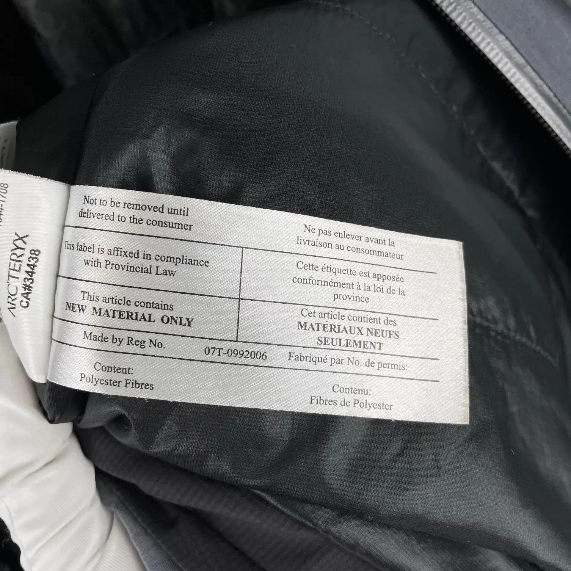 Arc'teryx Arc'teryx hidden hood cotton padded jacket Gray L Size US L / EU 52-54 / 3 - 8 Thumbnail