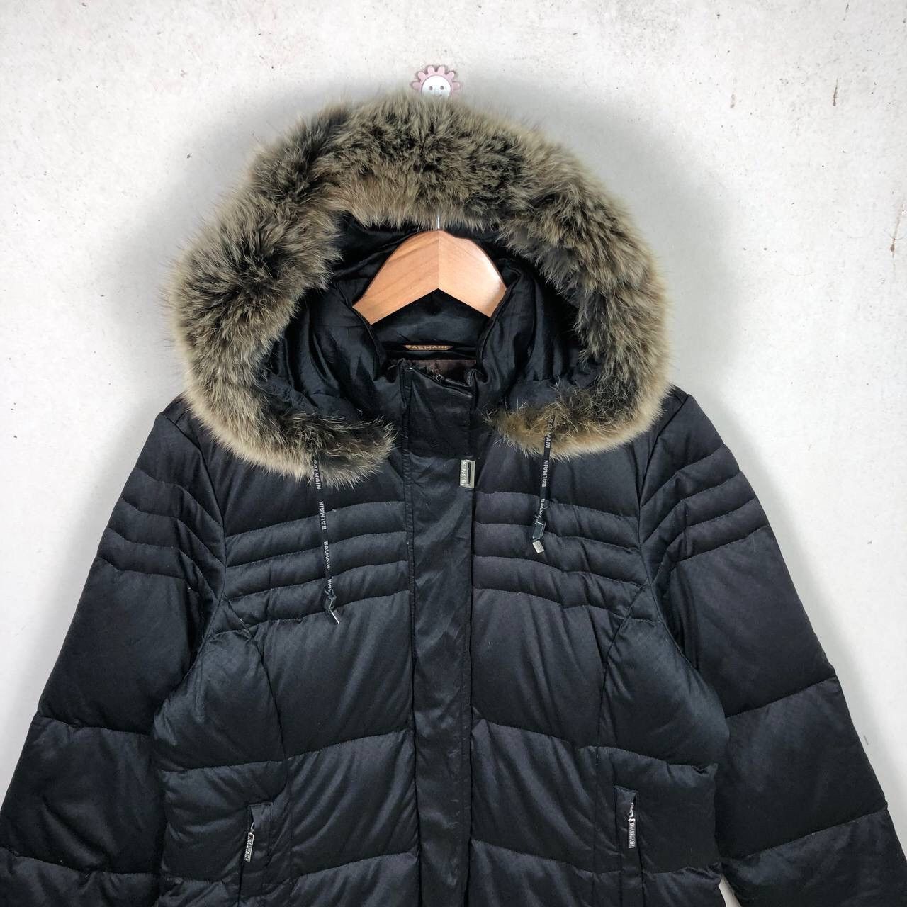 Balmain BALMAIN Faux Fur Down Black Jacket Size US L / EU 52-54 / 3 - 9 Thumbnail