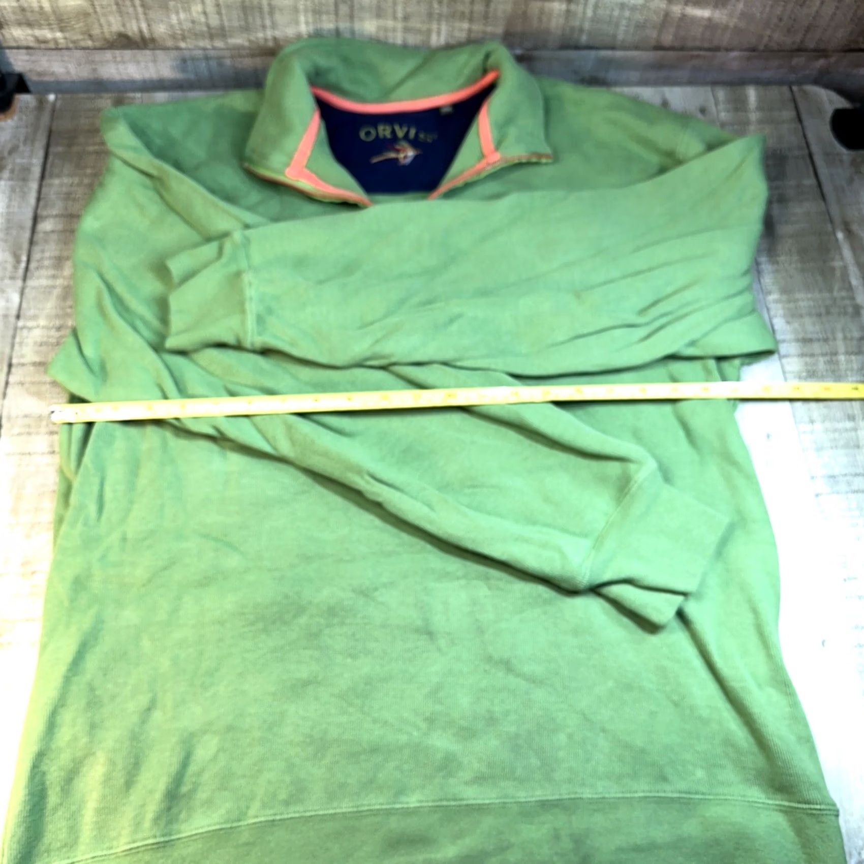 Orvis Orvis Men Sweater Pullover 1/4 Zip Green L Size US L / EU 52-54 / 3 - 5 Thumbnail