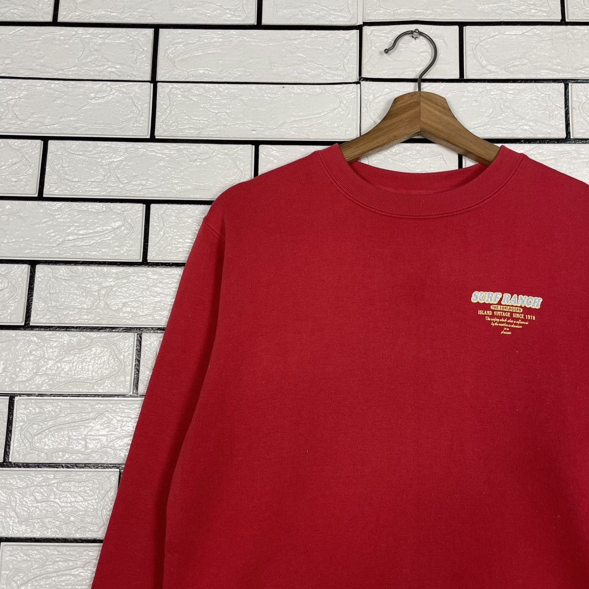 Japanese Brand Y2K Surf Ranch Red Crewneck Sweatshirt Size US S / EU 44-46 / 1 - 6 Thumbnail