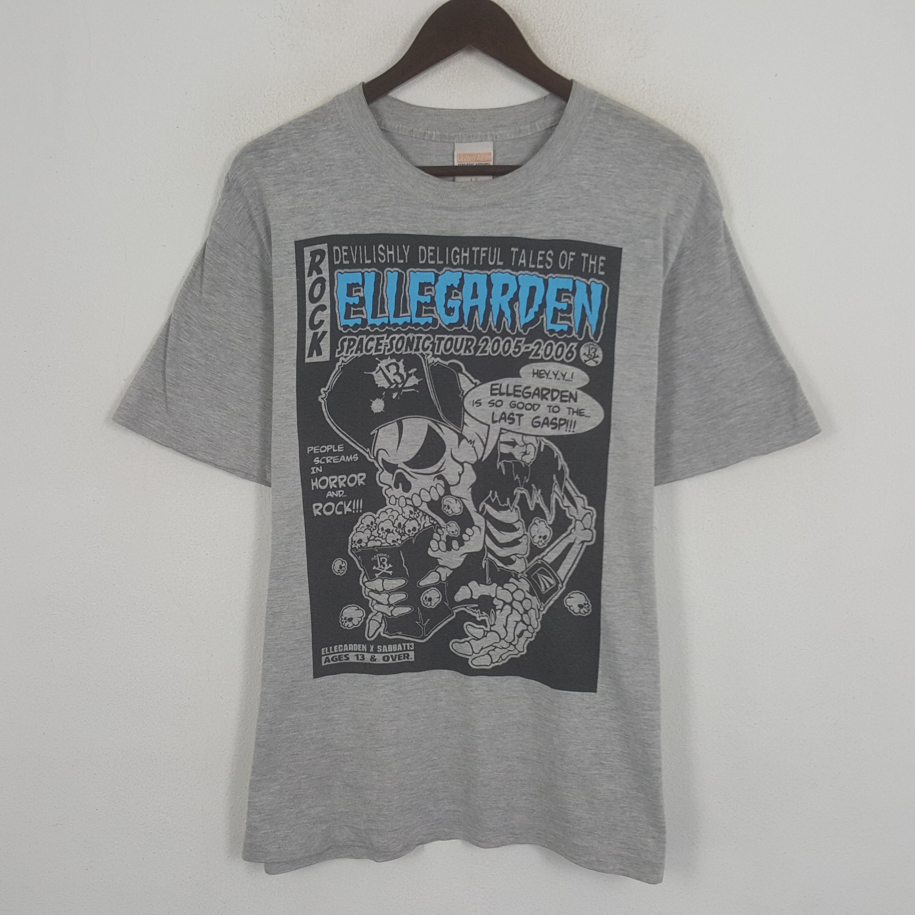 Vintage Ellegarden Space Sonic Tour 2005-2006 Tshirt ELLEGARDEN T