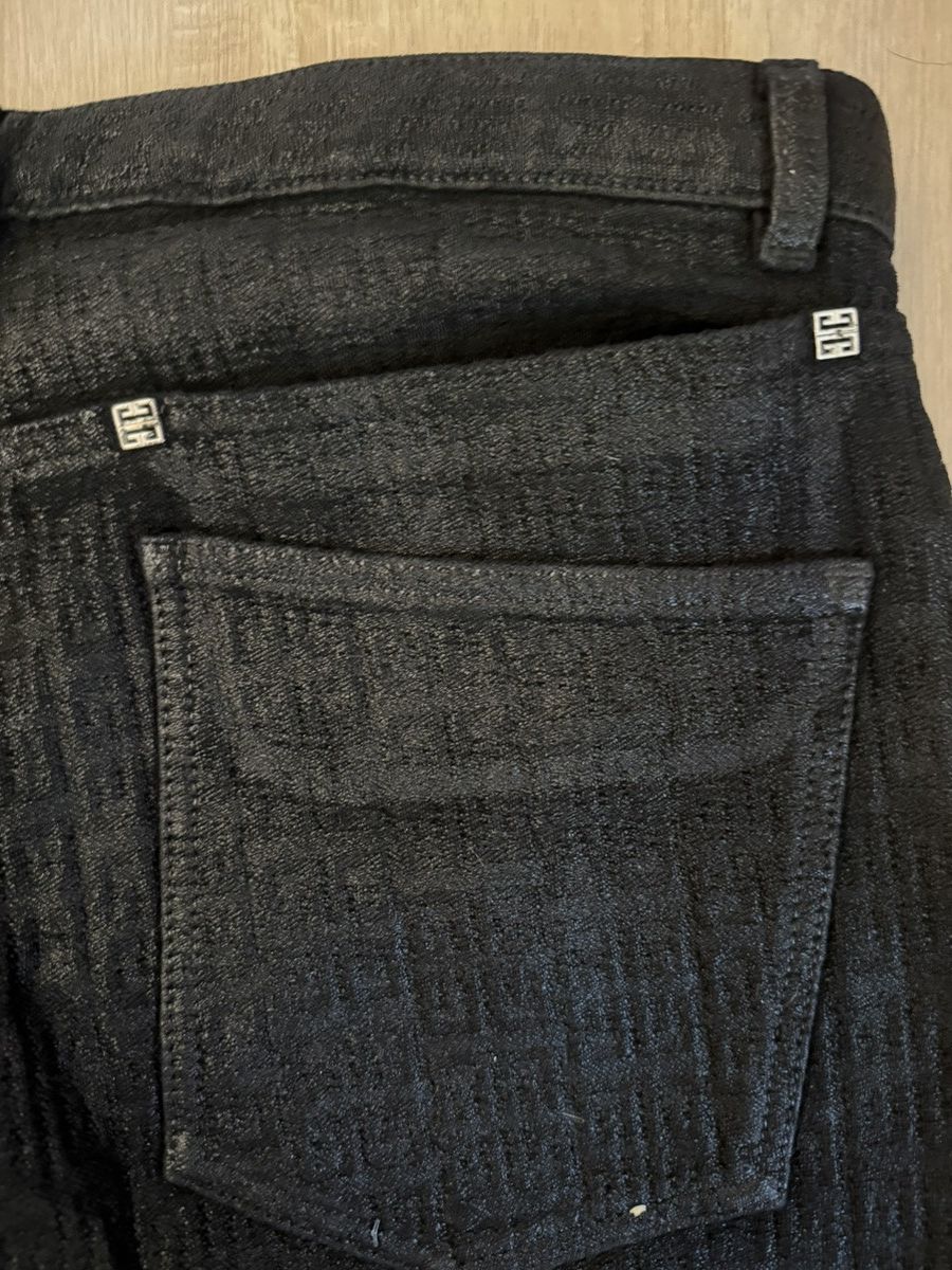 Givenchy Givenchy Waxed Monogram Jeans Size US 34 / EU 50 - 4 Thumbnail