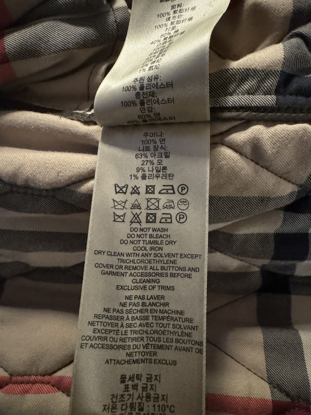 Burberry Burberry Brit Bomber quilted jacket sz xxl Size US XXL / EU 58 / 5 - 24 Thumbnail