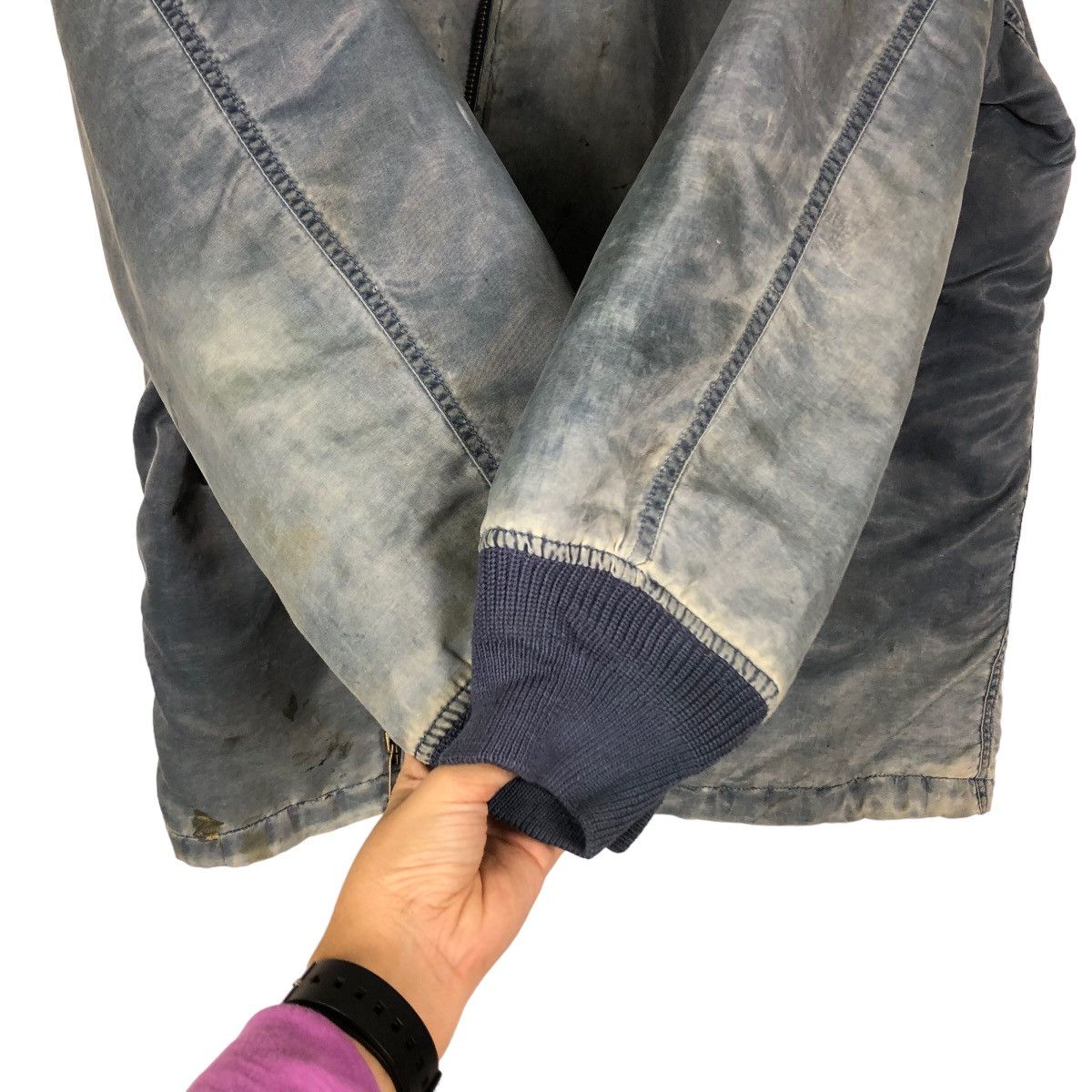 Buzz Rickson's 🔥90’s Vintage Bomber Jacket Military US Navy Work Wear Size US M / EU 48-50 / 2 - 11 Thumbnail