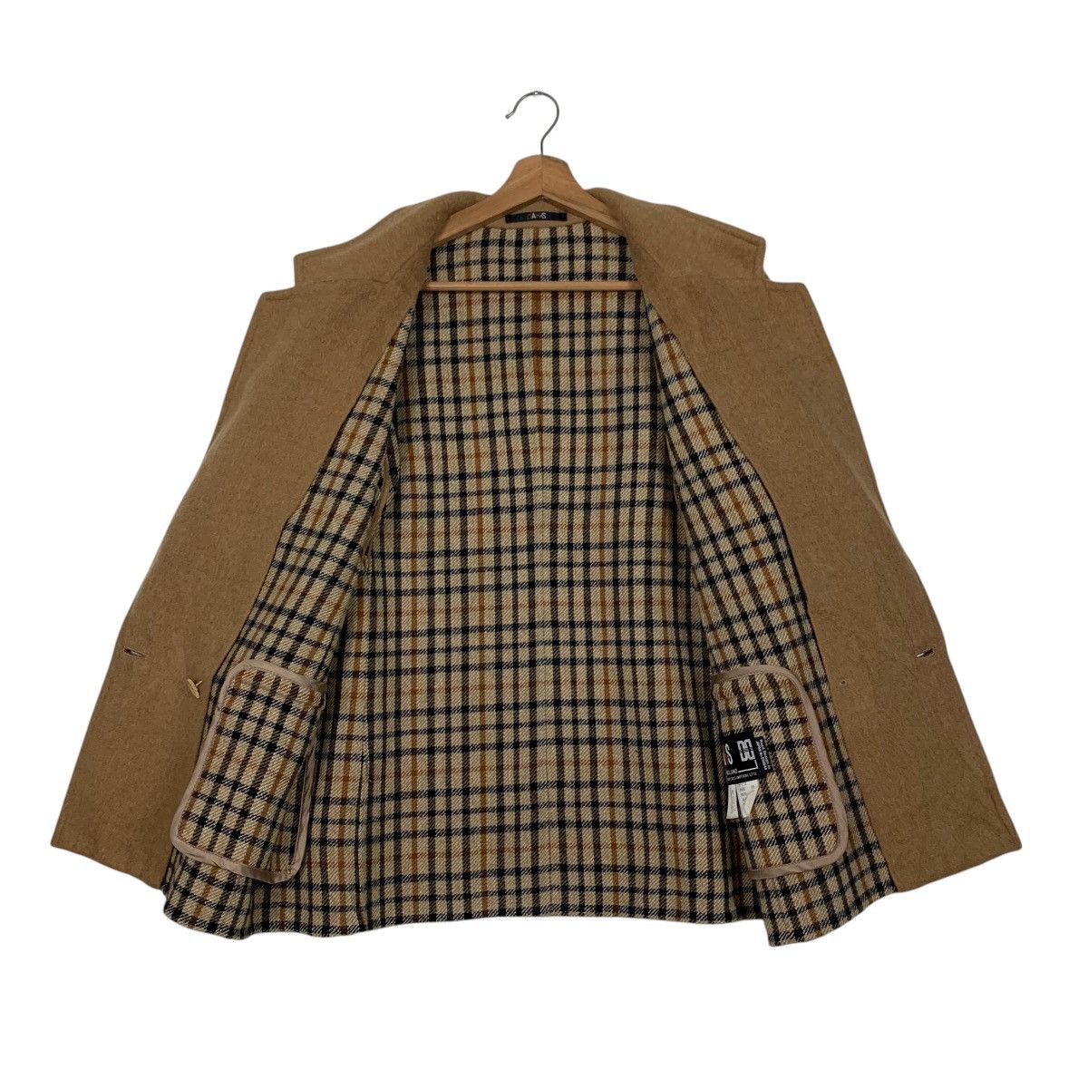 DAKS Vintage 90's DAKS ENGLAND Wool Coat Jacket #2740-C123 Size US L / EU 52-54 / 3 - 11 Thumbnail