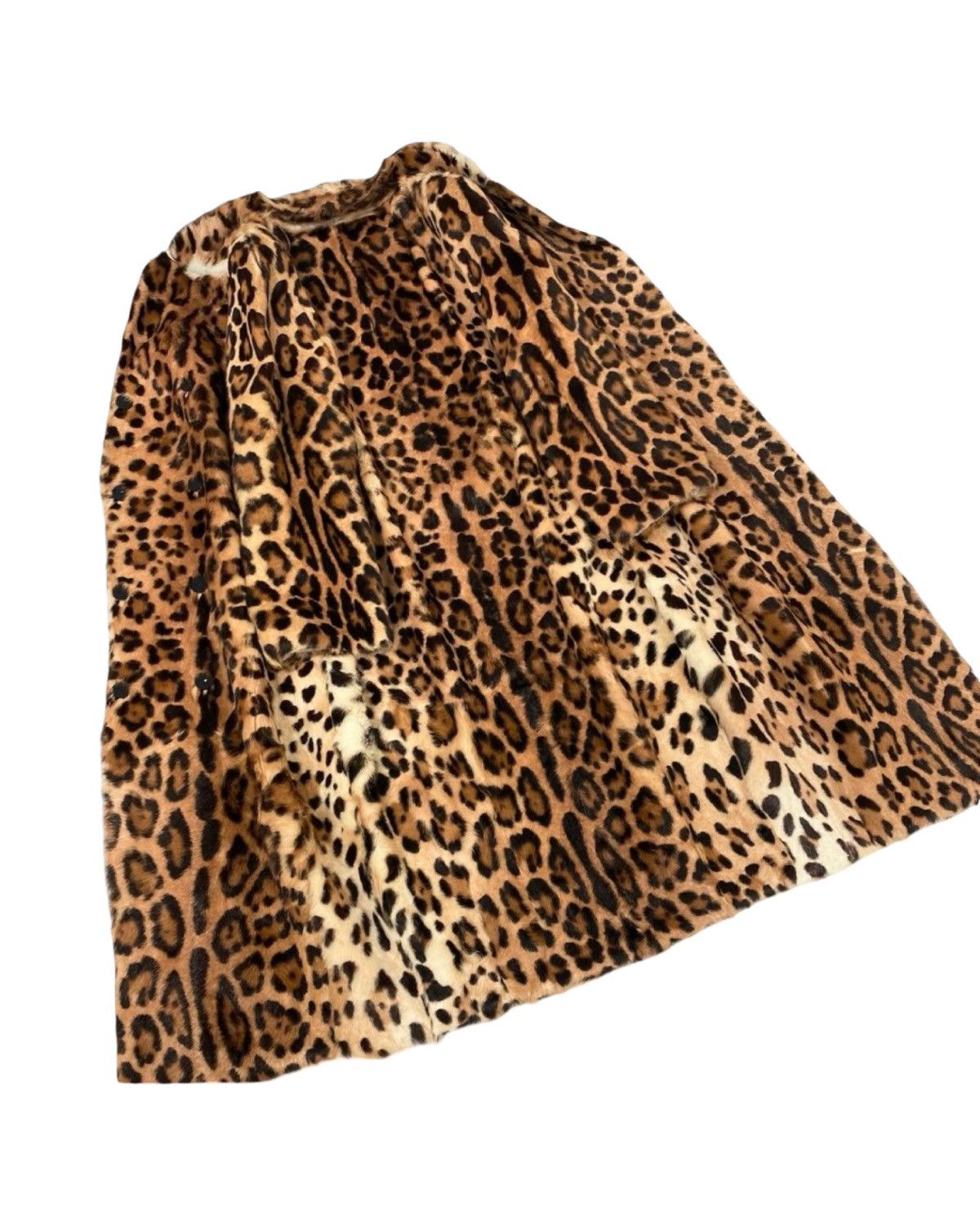 Dolce & Gabbana Dolce & Gabbana Goat Fur Coat Leopard Print Coat Size US S / EU 44-46 / 1 - 4 Thumbnail