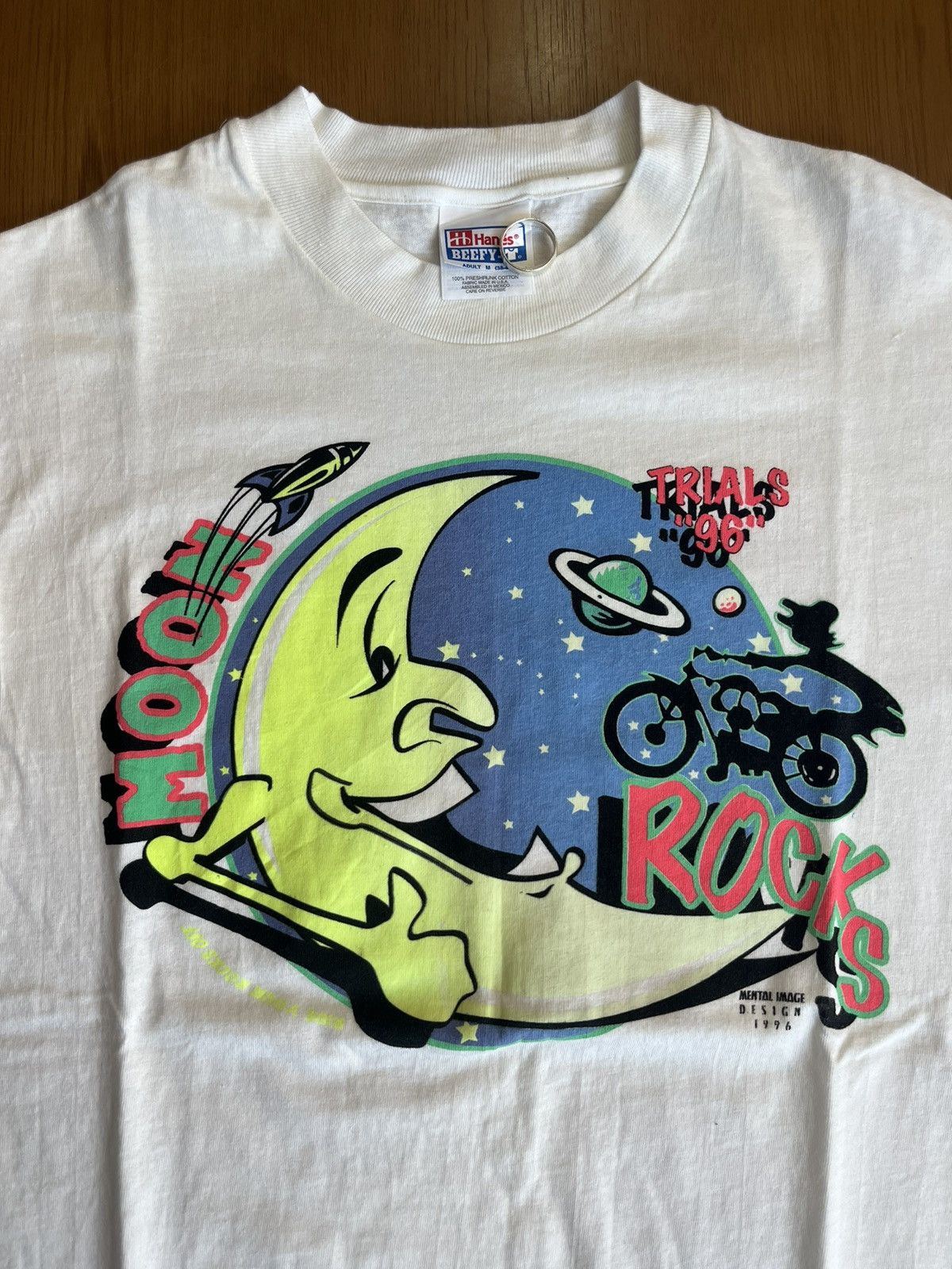 Arts & Science Vintage MOON ROCKS TRIALS 1996’s Mental Image Design Tshirt Size US M / EU 48-50 / 2 - 6 Thumbnail