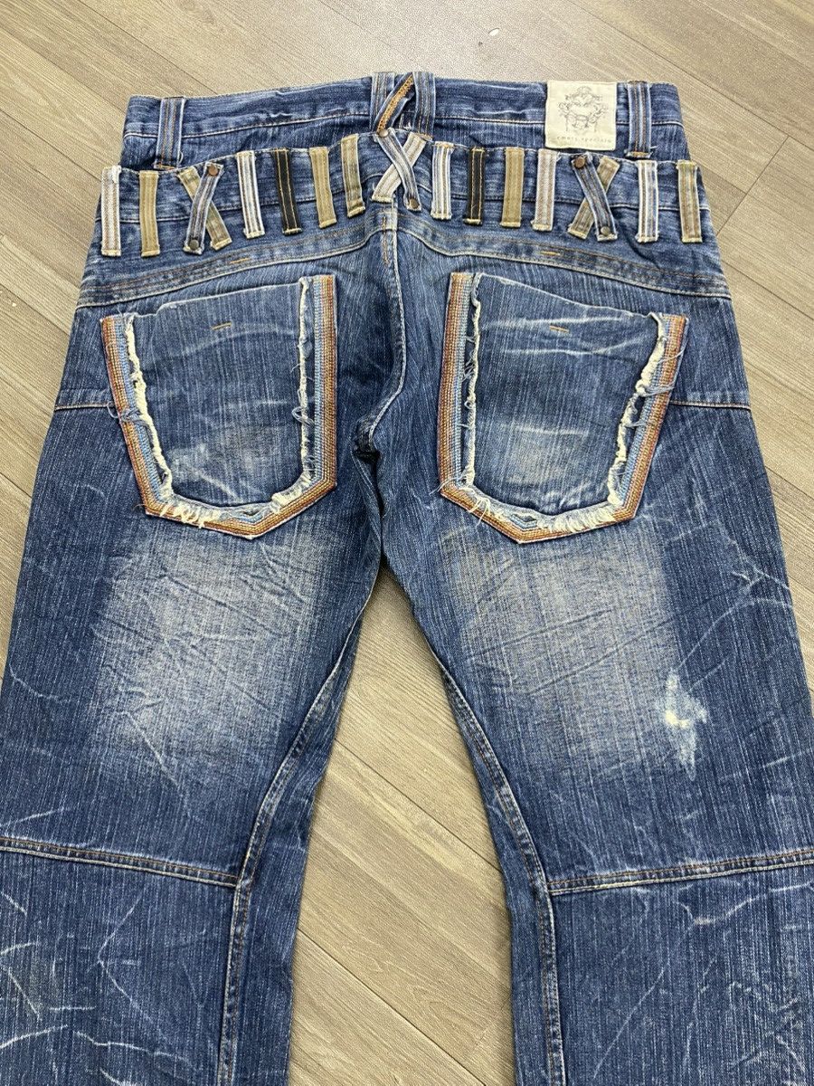 Japanese Brand 2000s Japanese Double Waist Distressed Punk Lgb Jeans Y2K Size US 33 - 17 Thumbnail