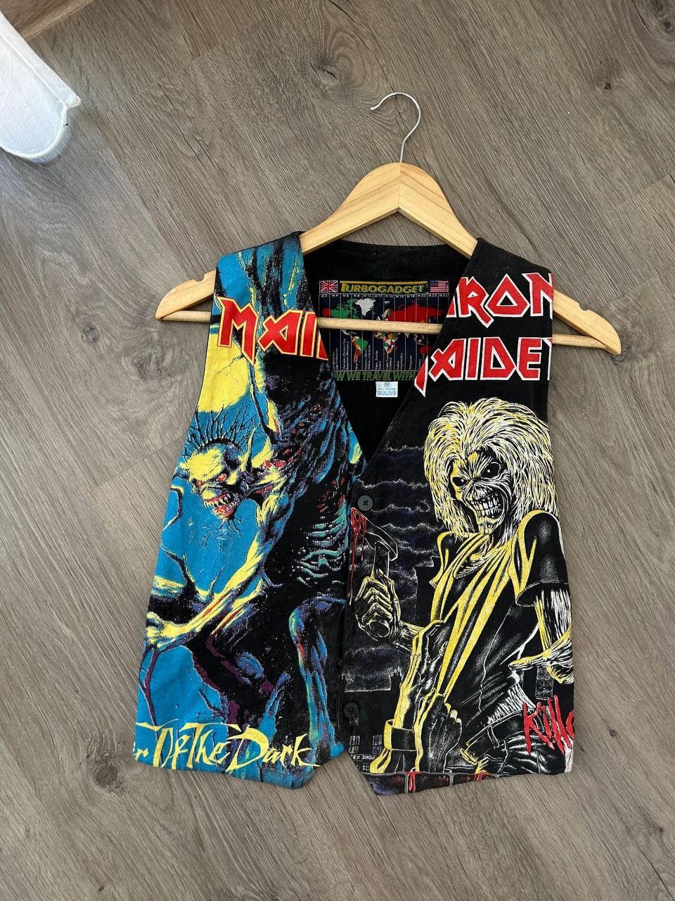 Iron Maiden × Vintage Vintage Iron Maiden 90’s Rare Printed West Jacket Size US M / EU 48-50 / 2 - 7 Thumbnail