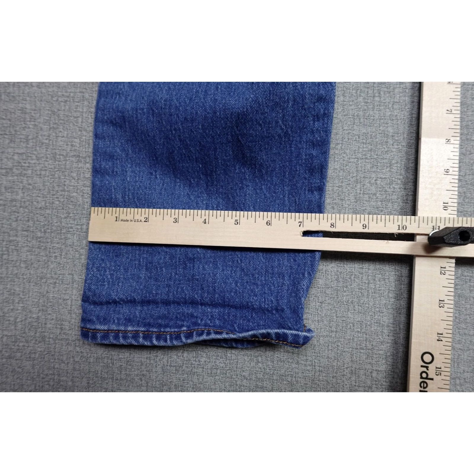 Levi's Levi's Wedgie Straight Jeans Womens 32x26 Blue High Rise Button Fly Denim Size 24" / US 00 / IT 34 - 6 Thumbnail