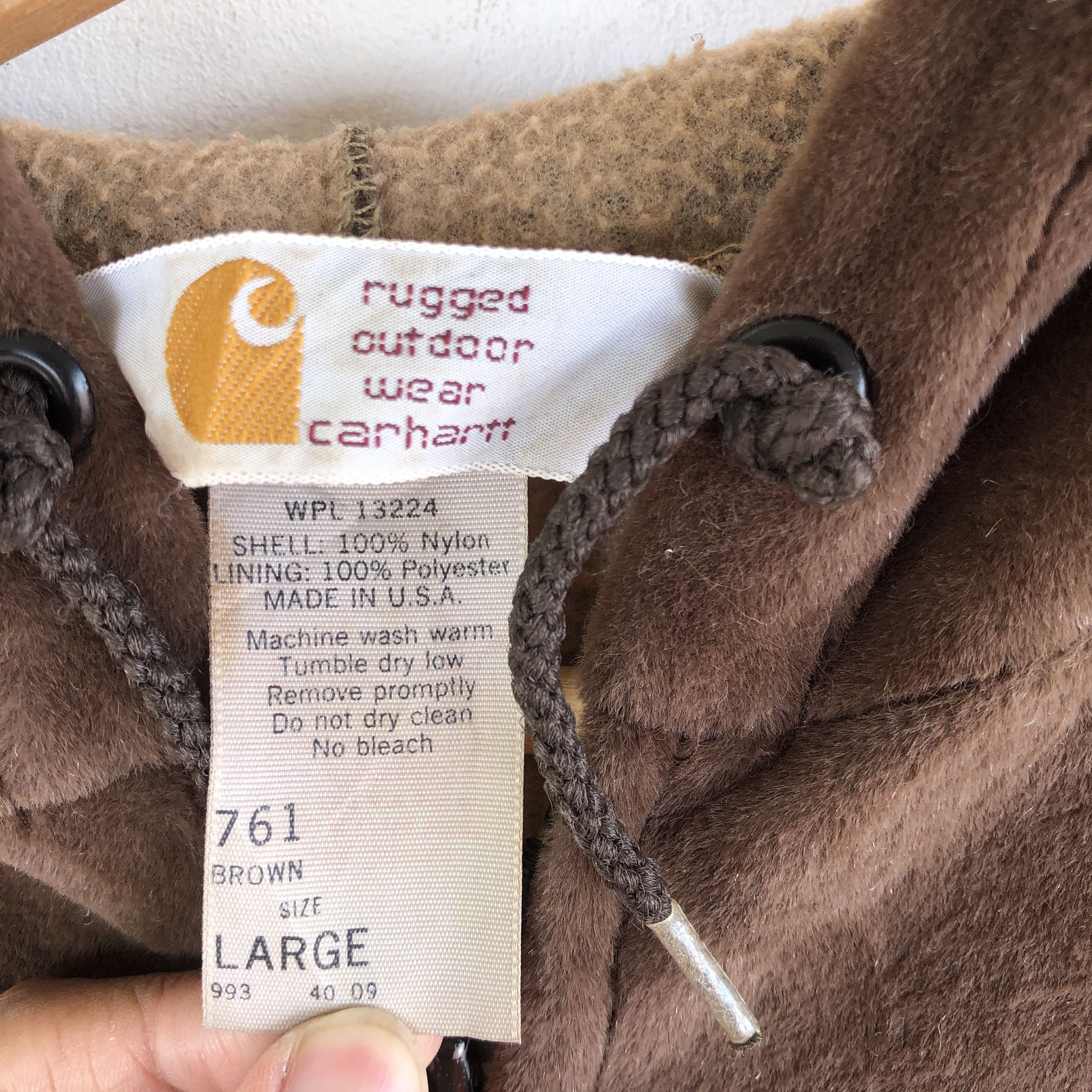 Carhartt × Carhartt Wip × Vintage Vintage 80s Carhartt Sweater Hoodie Zipper Sweatshirt Size US L / EU 52-54 / 3 - 8 Thumbnail