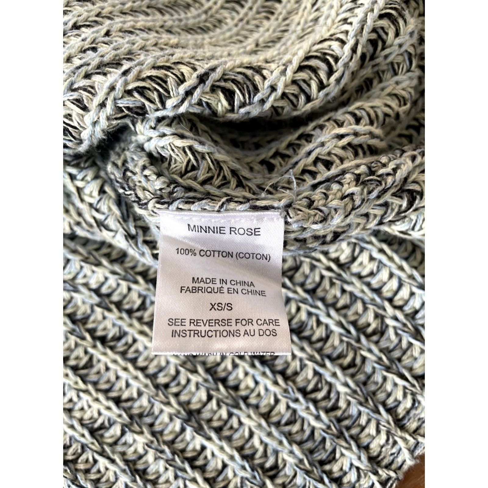 Vintage Minnie Rose Cardigan Women Size XS/S Oversized Cable Knit Marled Fisherman Button Front Green Supersoft Knit Vintage No Size S / US 4 / IT 40 - 7 Thumbnail