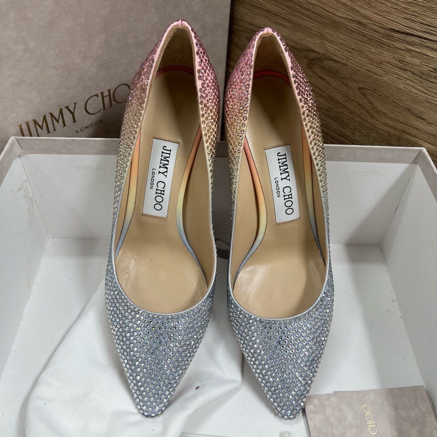 Jimmy Choo Jimmy Choo Tie-Dye Gradient Multi Lowtop Sneakers us_6 Women Size US 6 / IT 36 - 1 Thumbnail