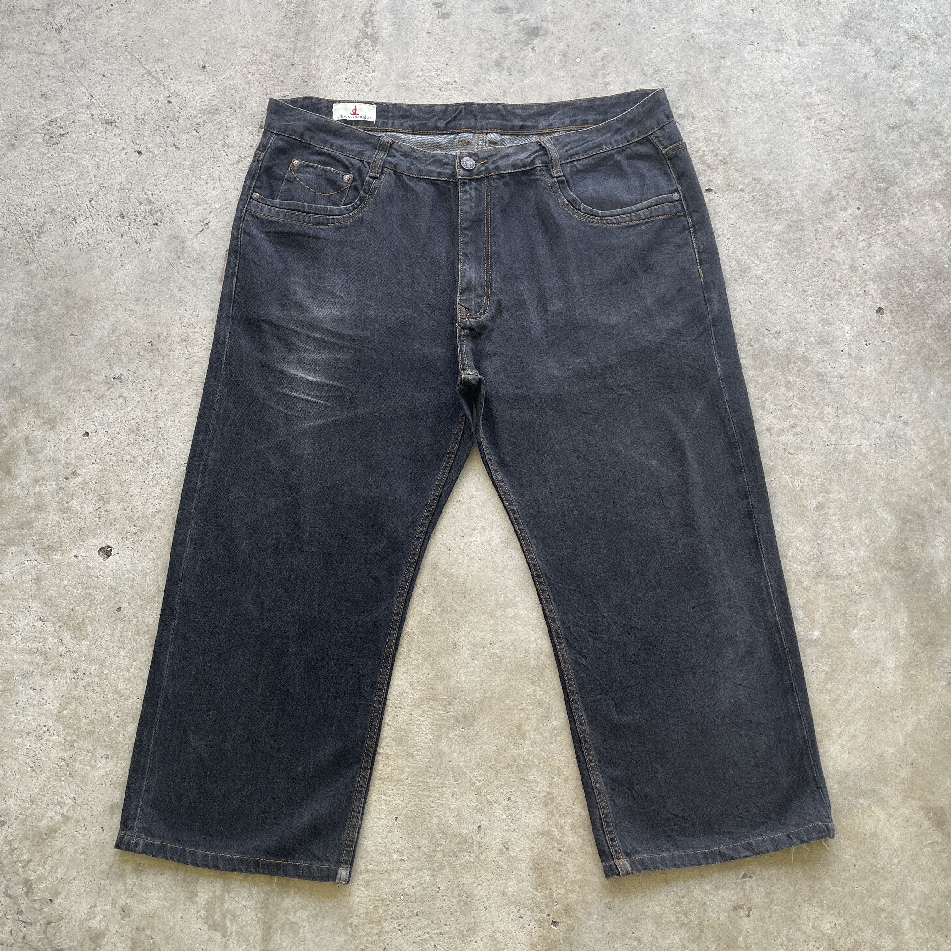 Japanese Brand VINTAGE JAPANESE JEANS BLACK FADED DENIM PANTS W42 Size US 42 / EU 58 - 2 Thumbnail