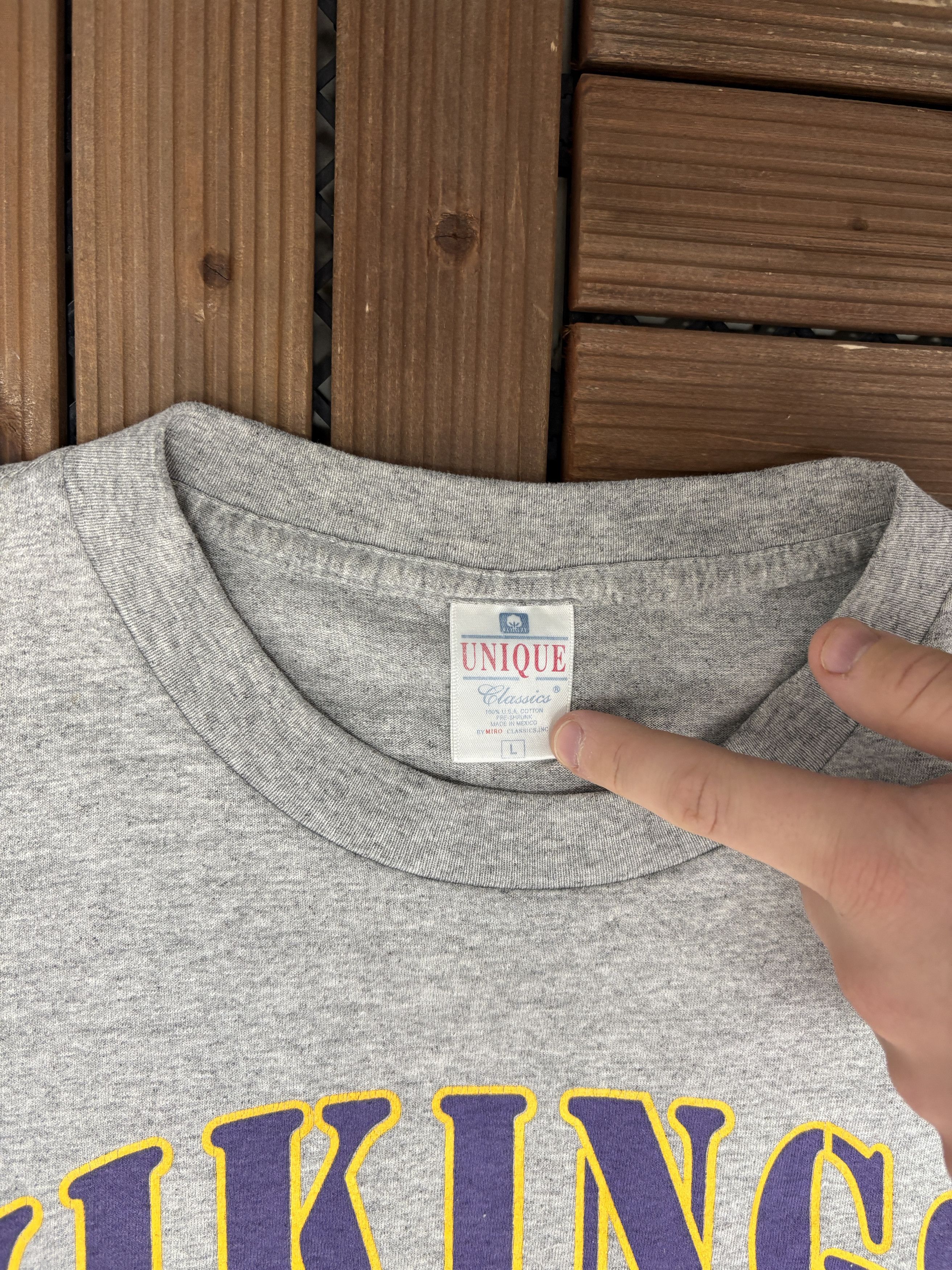 Vintage Minnesota Vikings Cris Carter Vintage Grey T-Shirt Tee Size US L / EU 52-54 / 3 - 5 Thumbnail