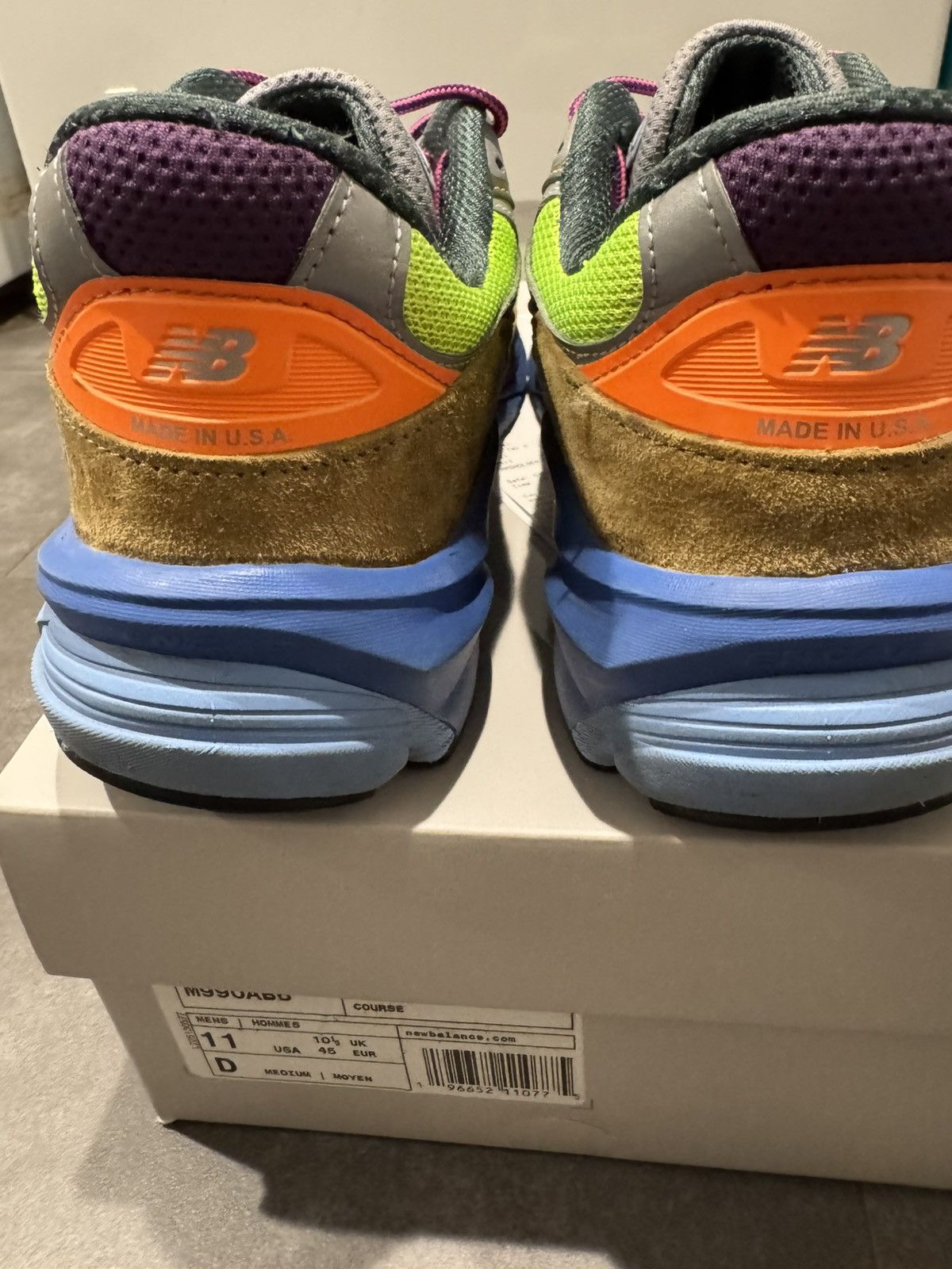 Action Bronson × New Balance SOLD - New Balance 990 V4 multi-color Action Bronson Baklava Size US 11 / EU 44 - 7 Thumbnail