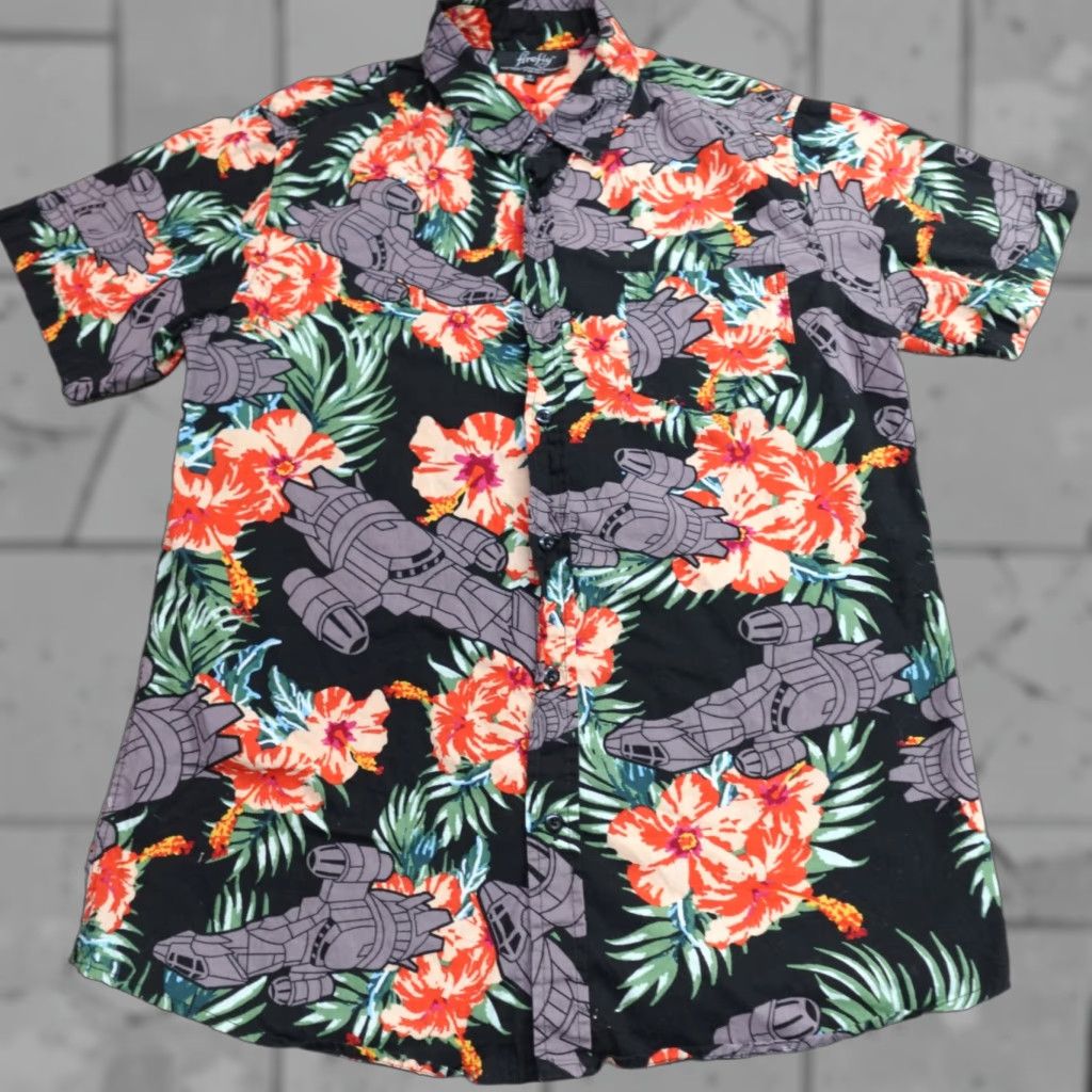 Vintage VINTAGE Firefly Shirt Small Black Hawaiian Floral Short Sleeve Shirt Men S Black Floral Hawaiian Button-Up Collared Cotton Firefly Size US S / EU 44-46 / 1 - 1 Thumbnail