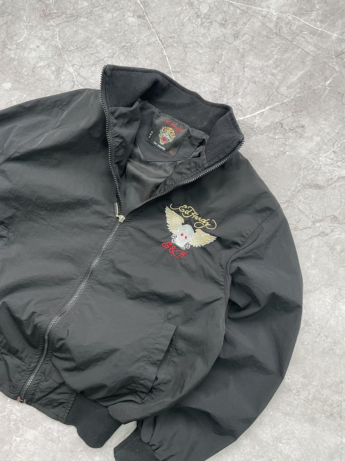Ed Hardy × Vintage Vintage Edhardy avant garde punk bomber jacket MA1 y2k Size US M / EU 48-50 / 2 - 2 Thumbnail