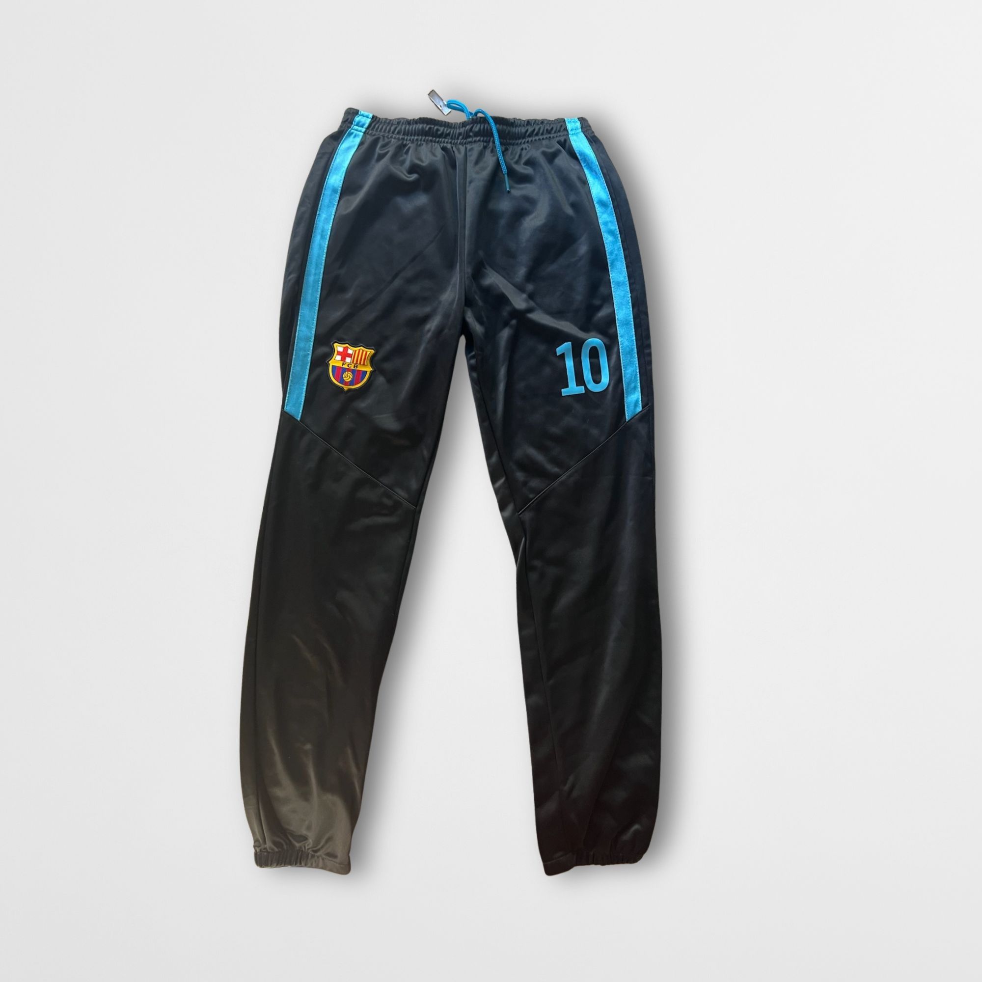 Other Barcelona FCB Black Track Pants With Blue Stripes & Logo Siz Size US 26 / EU 42 - 2 Thumbnail