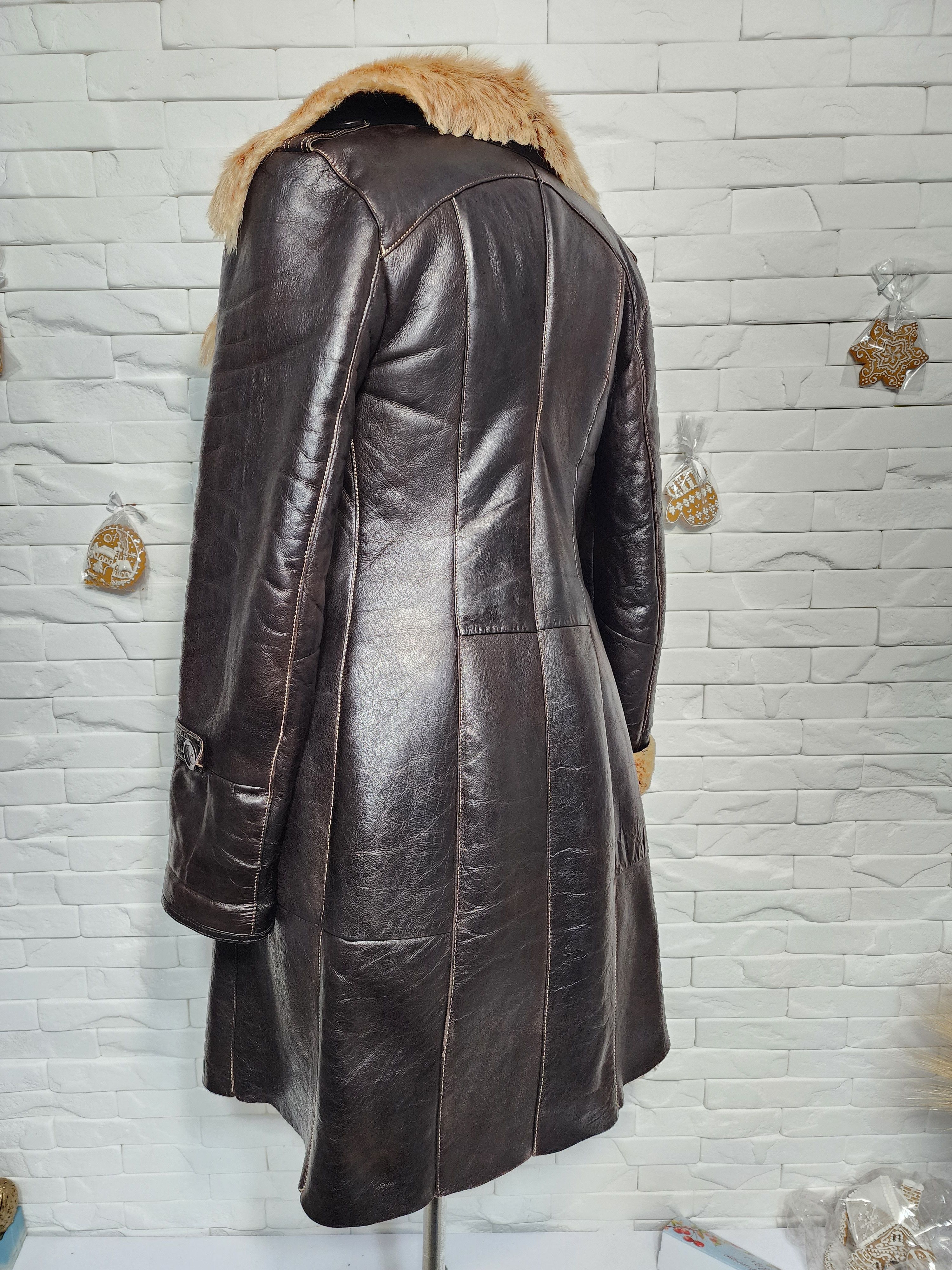 Furla Brown Goat Fur Sheepskin Coat: Women's Winter Coat Size S / US 4 / IT 40 - 6 Thumbnail