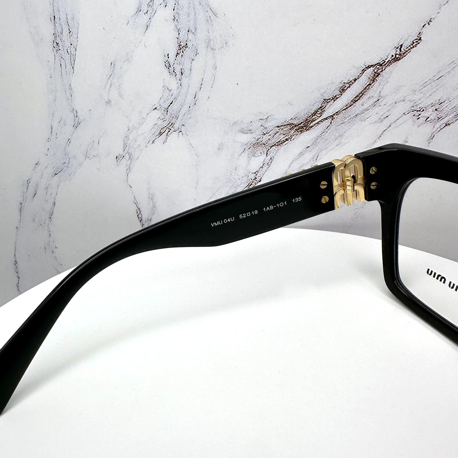 Miu Miu MIU MIU Womens Eyeglasses Black Square Full Rim frames Size ONE SIZE - 10 Thumbnail
