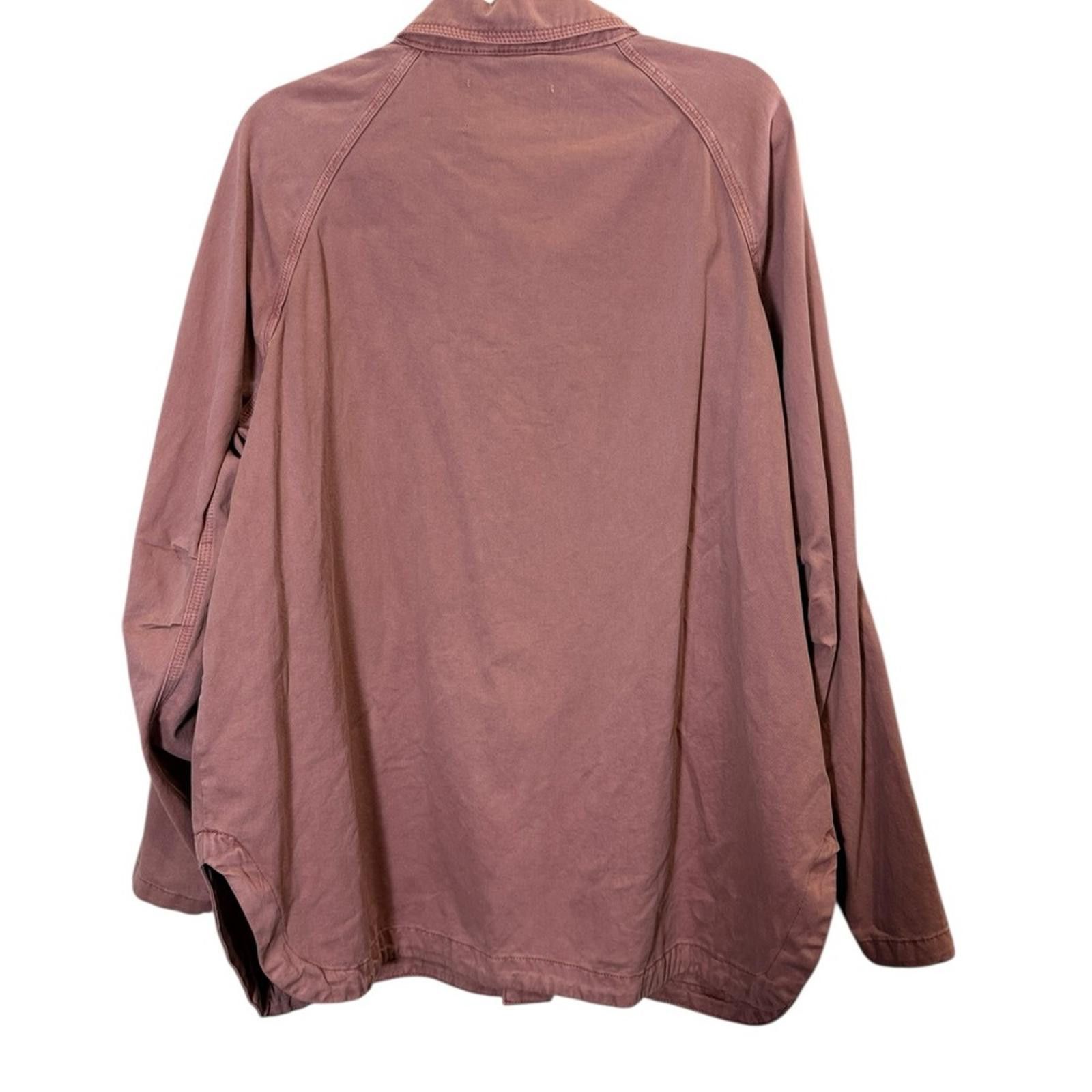 Pistola Pistola Briana Utility Cotton Shirt Jacket in Clay Sz M Size M / US 6-8 / IT 42-44 - 7 Thumbnail
