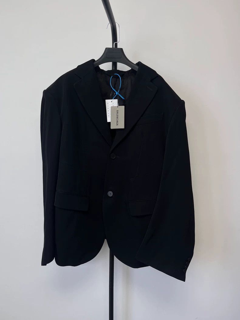 Balenciaga Balenciaga size 1 Solid single-breasted long-sleeved jacket Size US XS / EU 42 / 0 - 1 Thumbnail