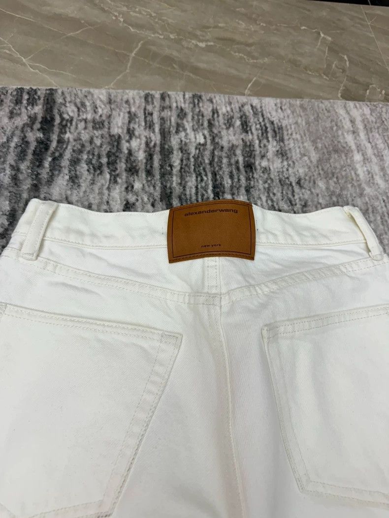 Alexander Wang Alexander Wang Women's White Straight Jeans- Size 24" / US 00 / IT 34 - 4 Thumbnail