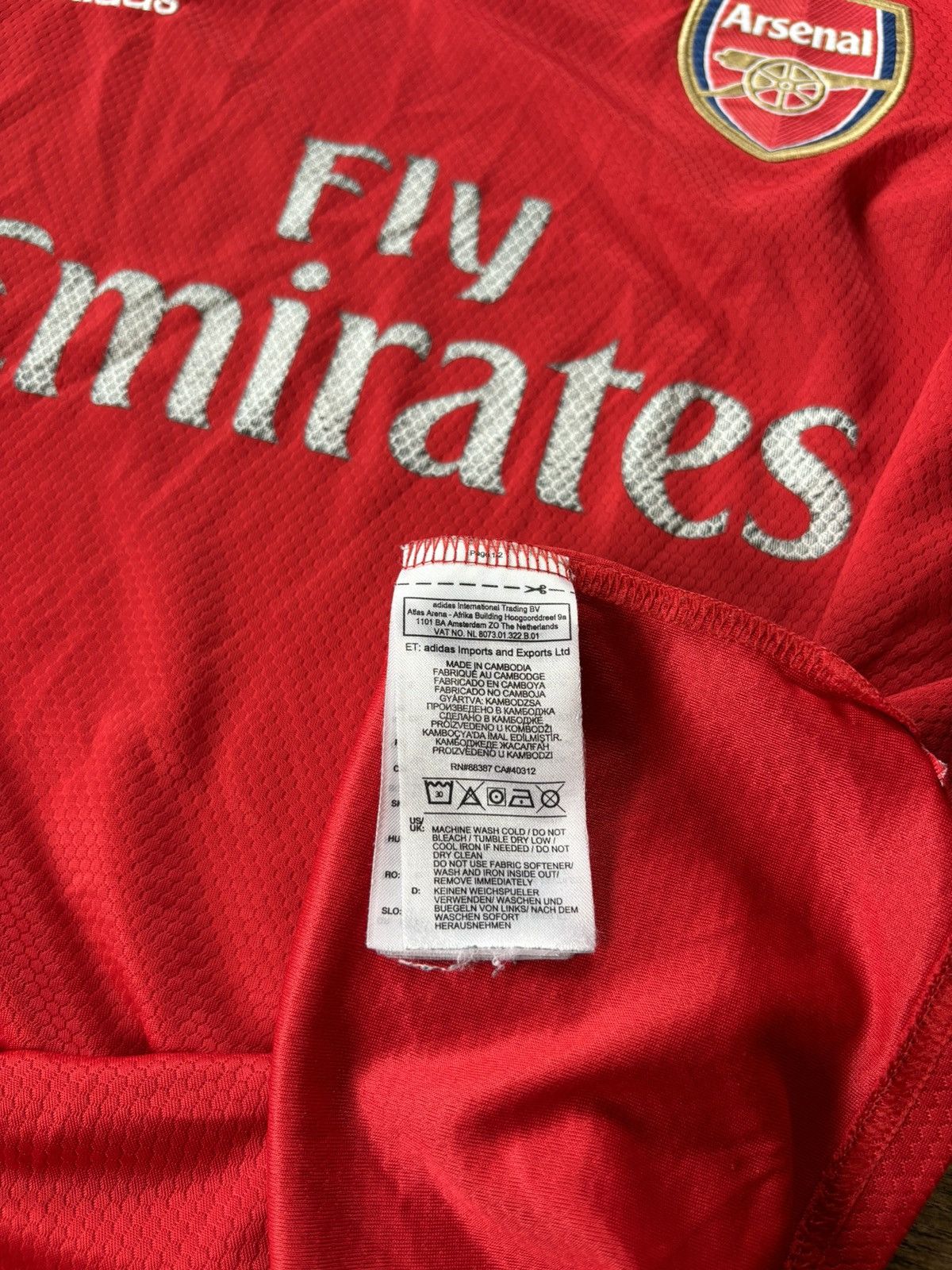 Adidas ARSENAL LONDON 2019-2020 HOME FOOTBALL SHIRT XL ADIDAS Size US L / EU 52-54 / 3 - 9 Thumbnail