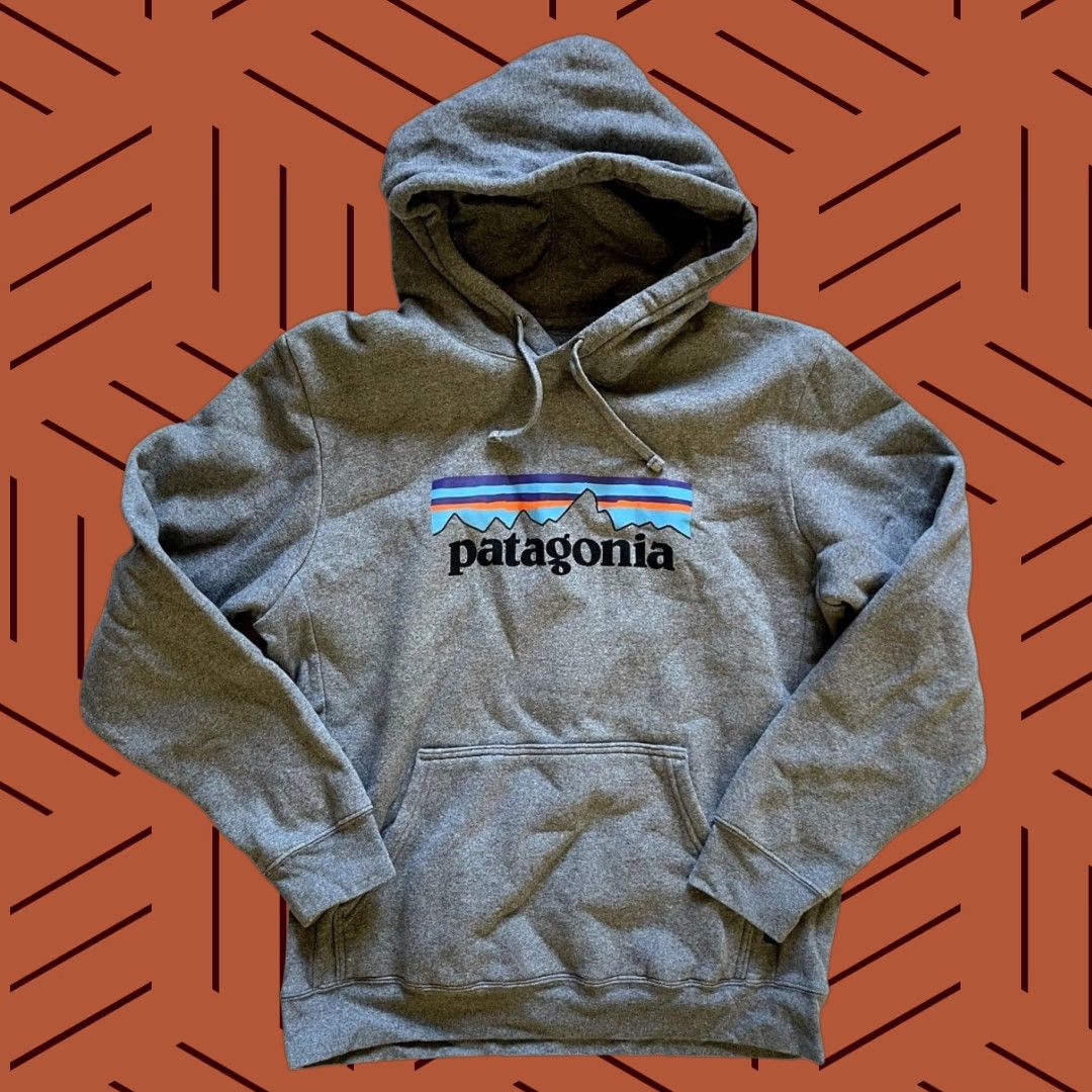 Patagonia VINTAGE Patagonia Hoodie Mens Gray Uprisal Hoody Sweatshirt Regular Fit P-6 Logo Size M Size US M / EU 48-50 / 2 - 1 Thumbnail