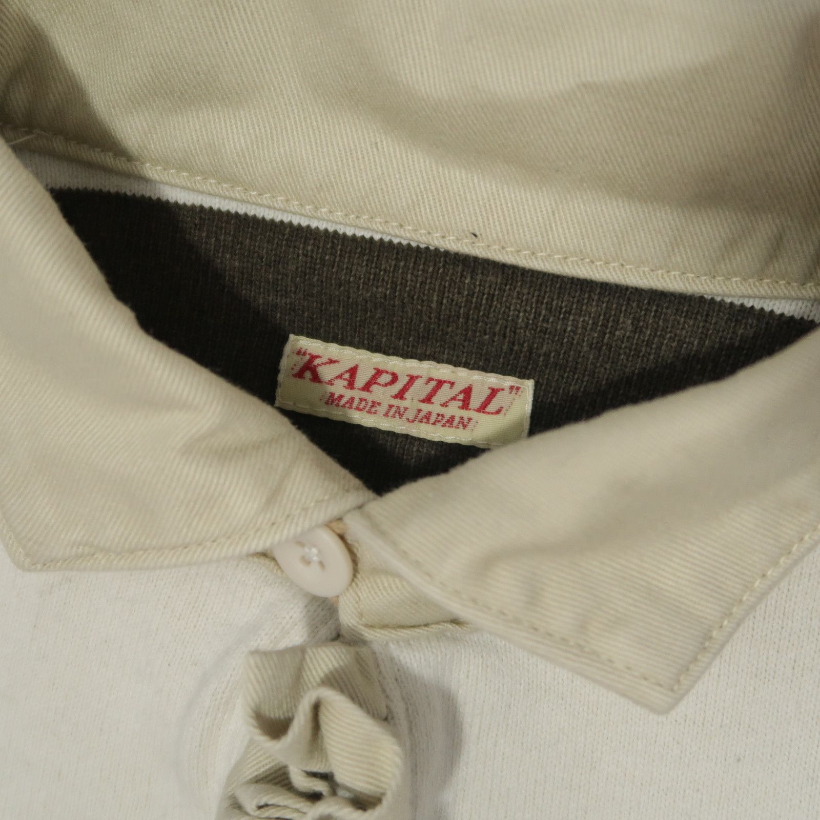 Kapital Prisoner Jail Border Tenjiku Frill Lager Blouse K2103LC033 Size US L / EU 52-54 / 3 - 4 Thumbnail