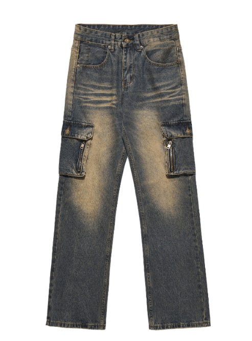 Japanese Brand × Jean Distressed high street vintage pocket casual cargo jeans Size US 32 / EU 48 - 5 Thumbnail