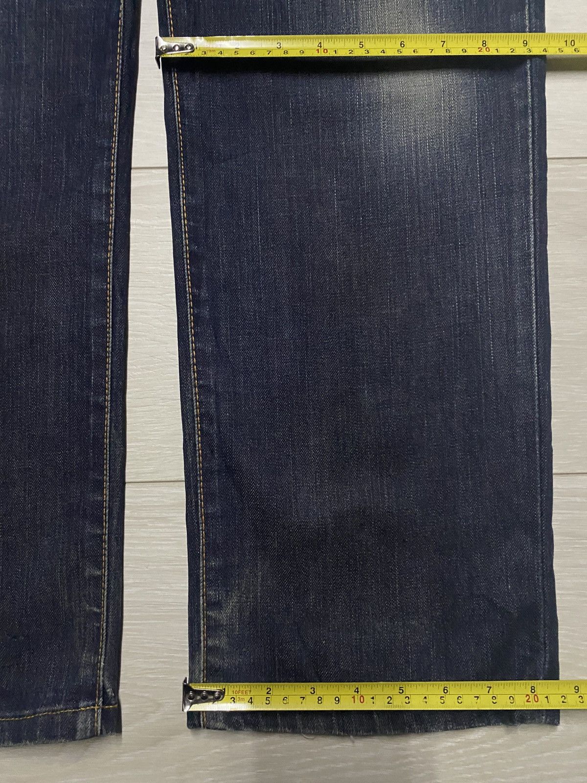 Junya Watanabe Vintage Edwin 503 Mud Wash Distressed Jeans Size US 37 - 13 Thumbnail