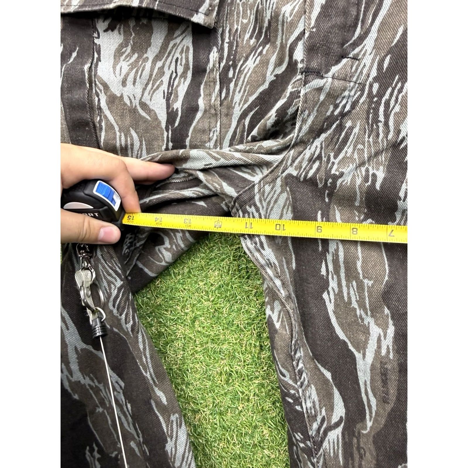 Vintage Ranger Vintage 70s Camouflage Cargo Pants Mens M Green 30x27 Military Ranger 80s Grunge Outdoor Cargo Pants Mens Size US 31 - 7 Thumbnail