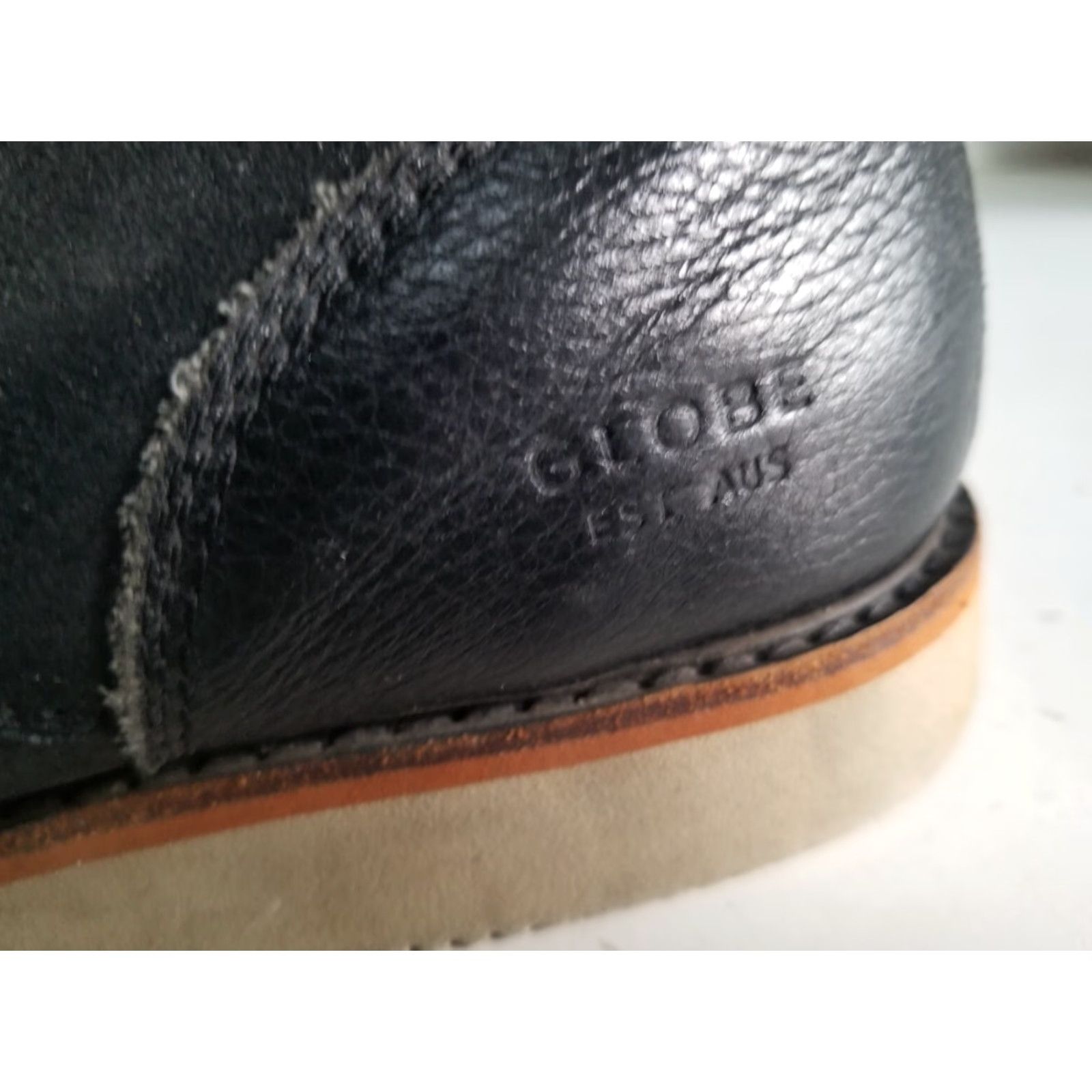 Globe Globe Boots Daley Chukka Leather Black Mens 10 US Lace Up Suede Outsole Non-Slip Cushioned Comfort Size US 9 / EU 42 - 6 Thumbnail