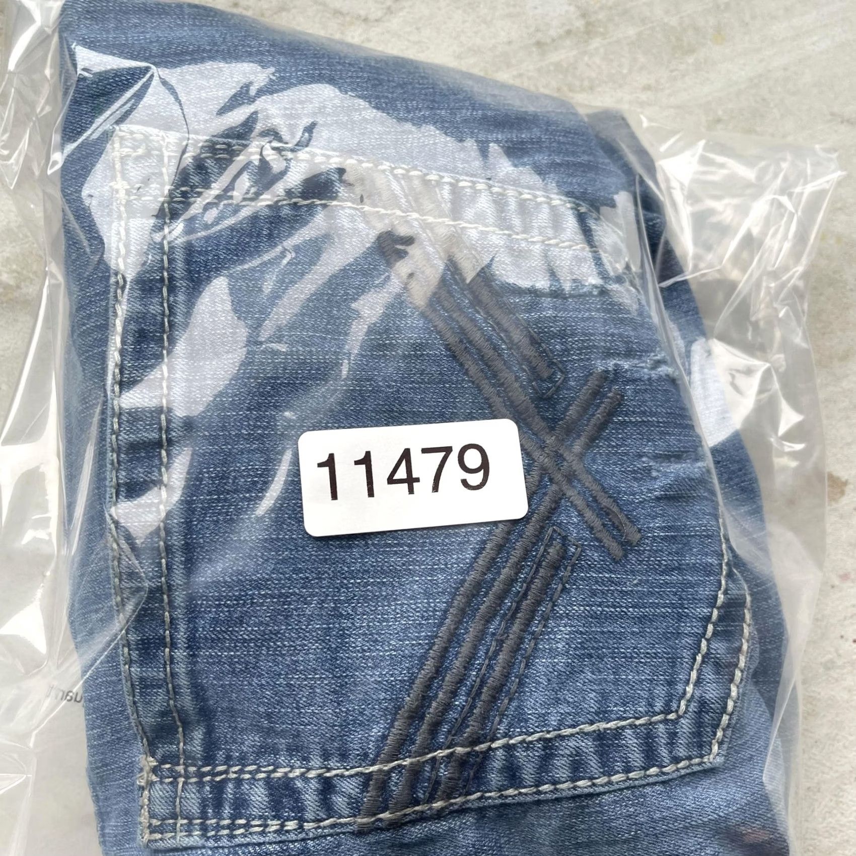 Denime Axel Jeans Mens 36x30 Blue Denim Straight Leg Medium Wash Pockets Size US 36 / EU 52 - 8 Thumbnail
