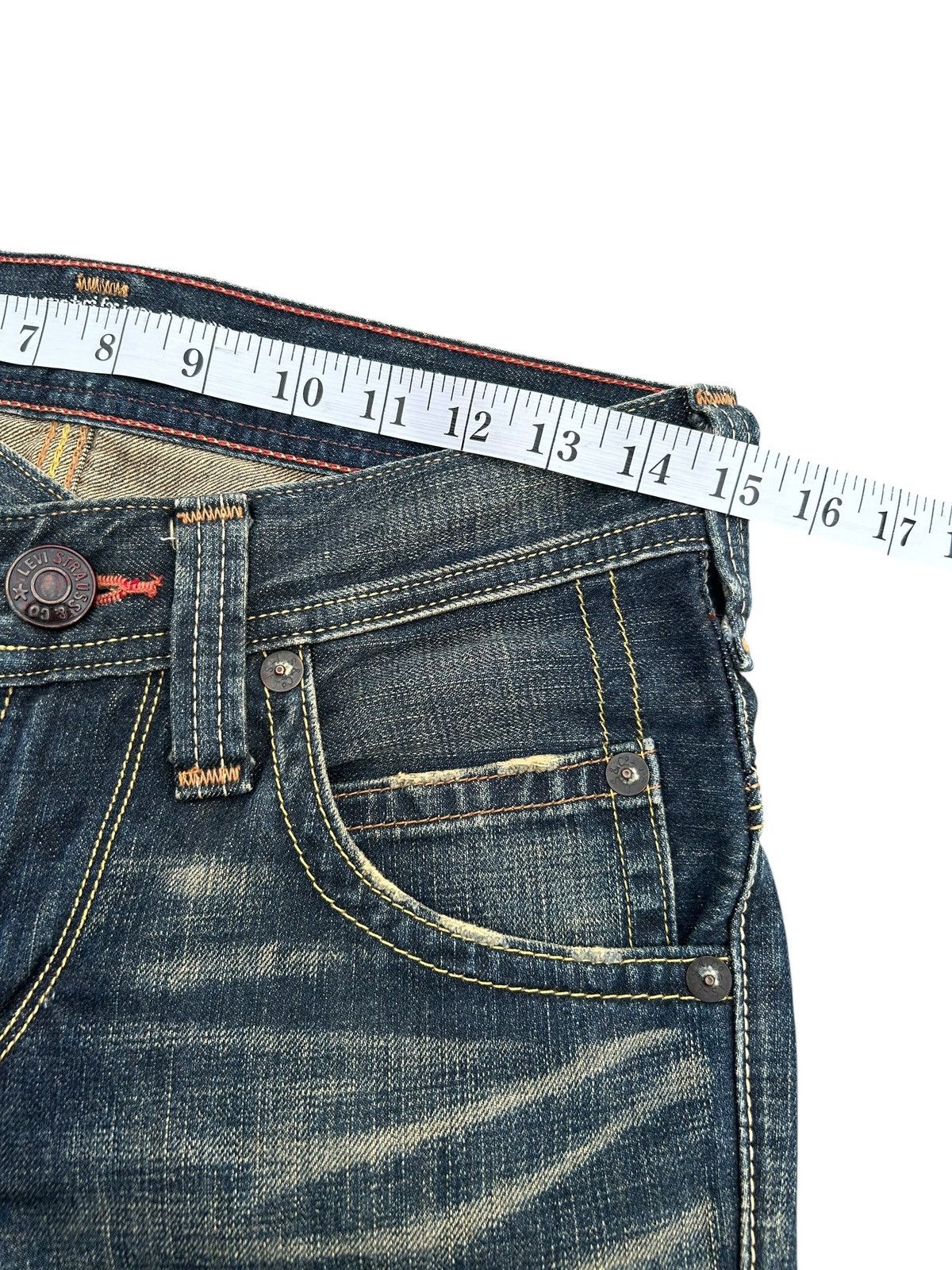 Kapital VINTAGE LEVIS HIPPIES STYLE RUSTY DISTRESSED DENIM JEANS Size US 30 / EU 46 - 17 Thumbnail