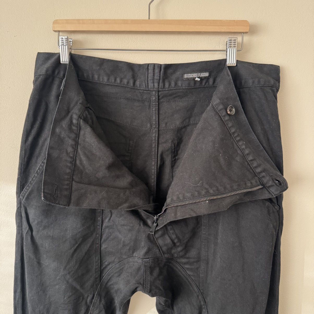 Alexandre Plokhov Alexandre Plokhov Black Cinch Strap Trousers Avant Garde Size US 38 / EU 54 - 9 Thumbnail