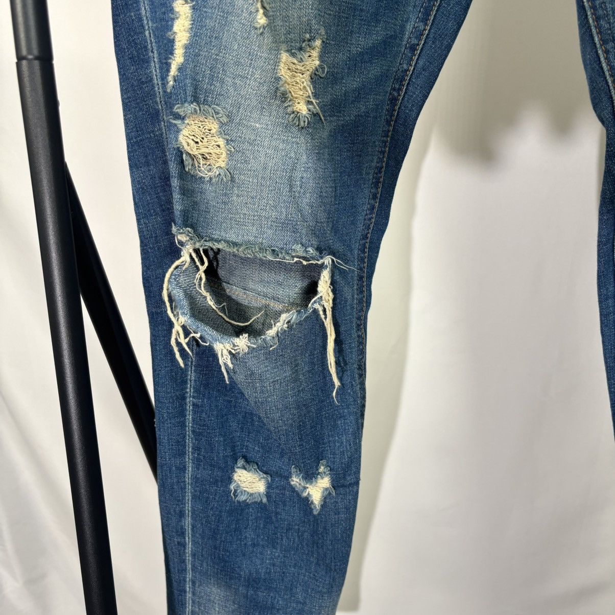 Number (N)ine Distress Music Note Denim Jeans