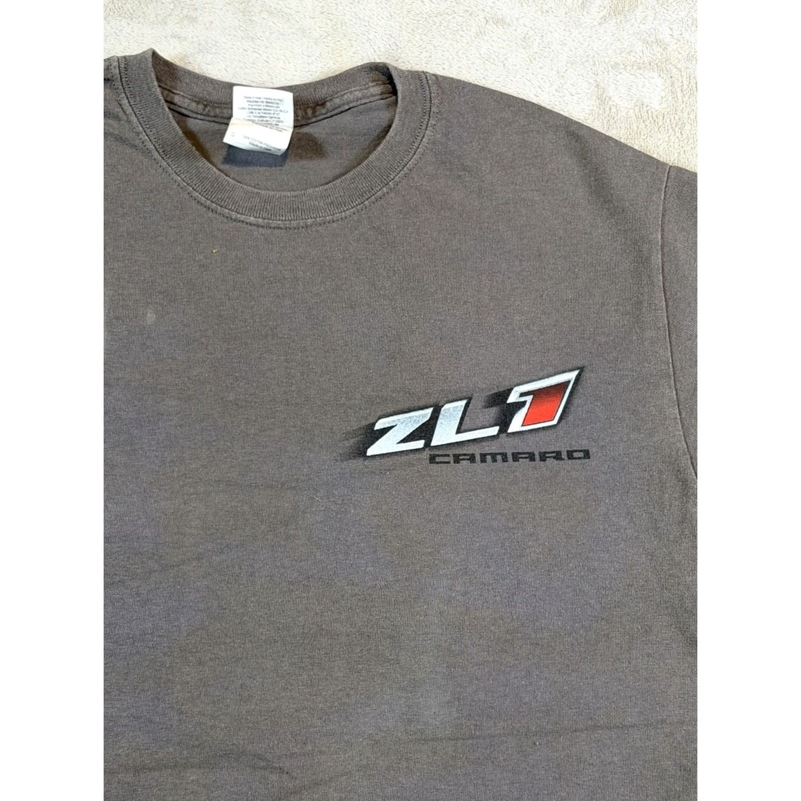 Gildan Gildan T-Shirt Gray Short Sleeve Crew Neck Regular Fit 5000 DNA Match ZL1 Camaro GM Logo Racing Car 90s Men Size S Size US S / EU 44-46 / 1 - 2 Thumbnail