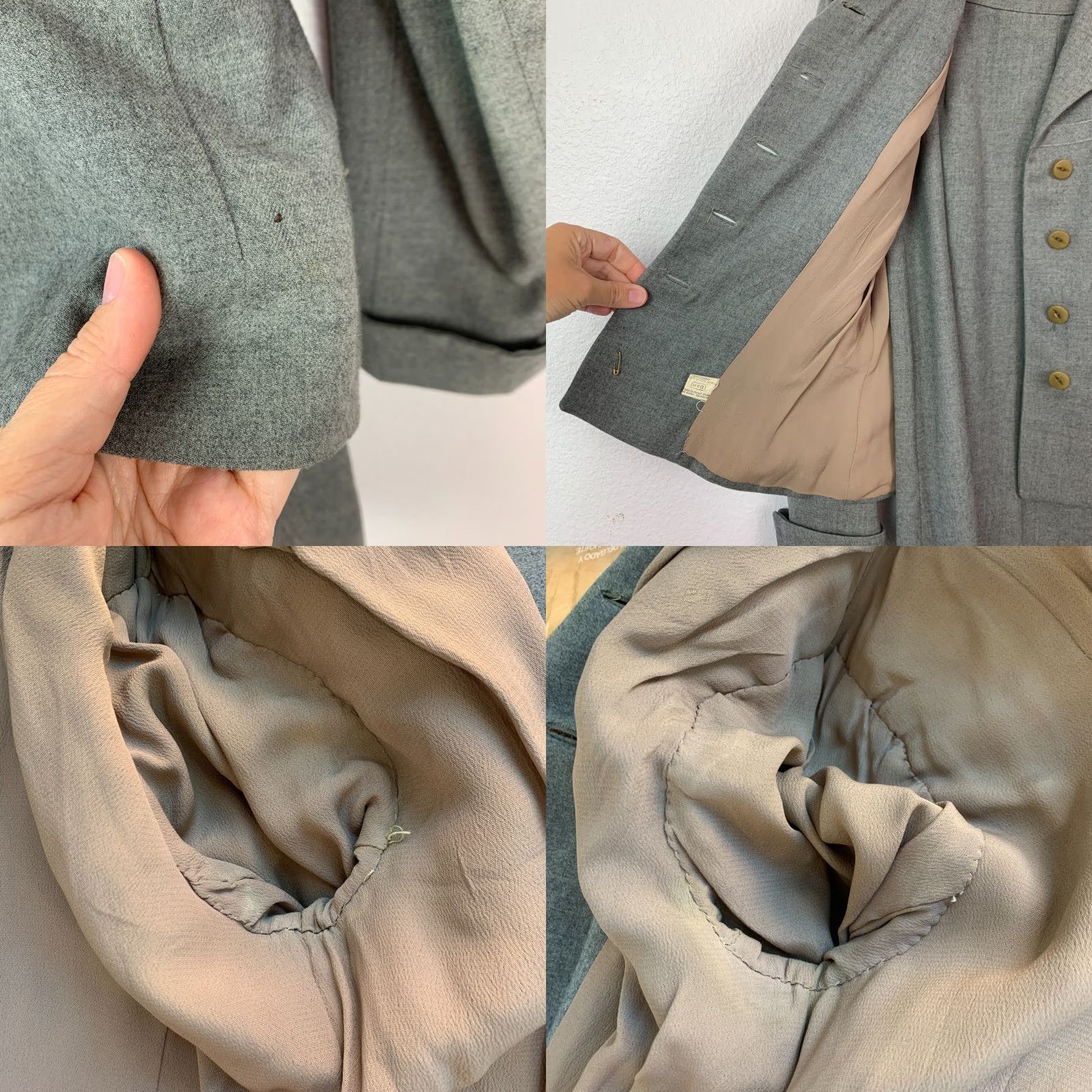 Vintage VINTAGE Unbranded HXG Wool Blazer Skirt Suit Womens 4 XS 2 Piece Gray Wool Set Includes Jacket Skirt Winter Fall 100% Wool Dry Clean Only Mens? No. Size 27" / US 4 / IT 40 - 8 Thumbnail