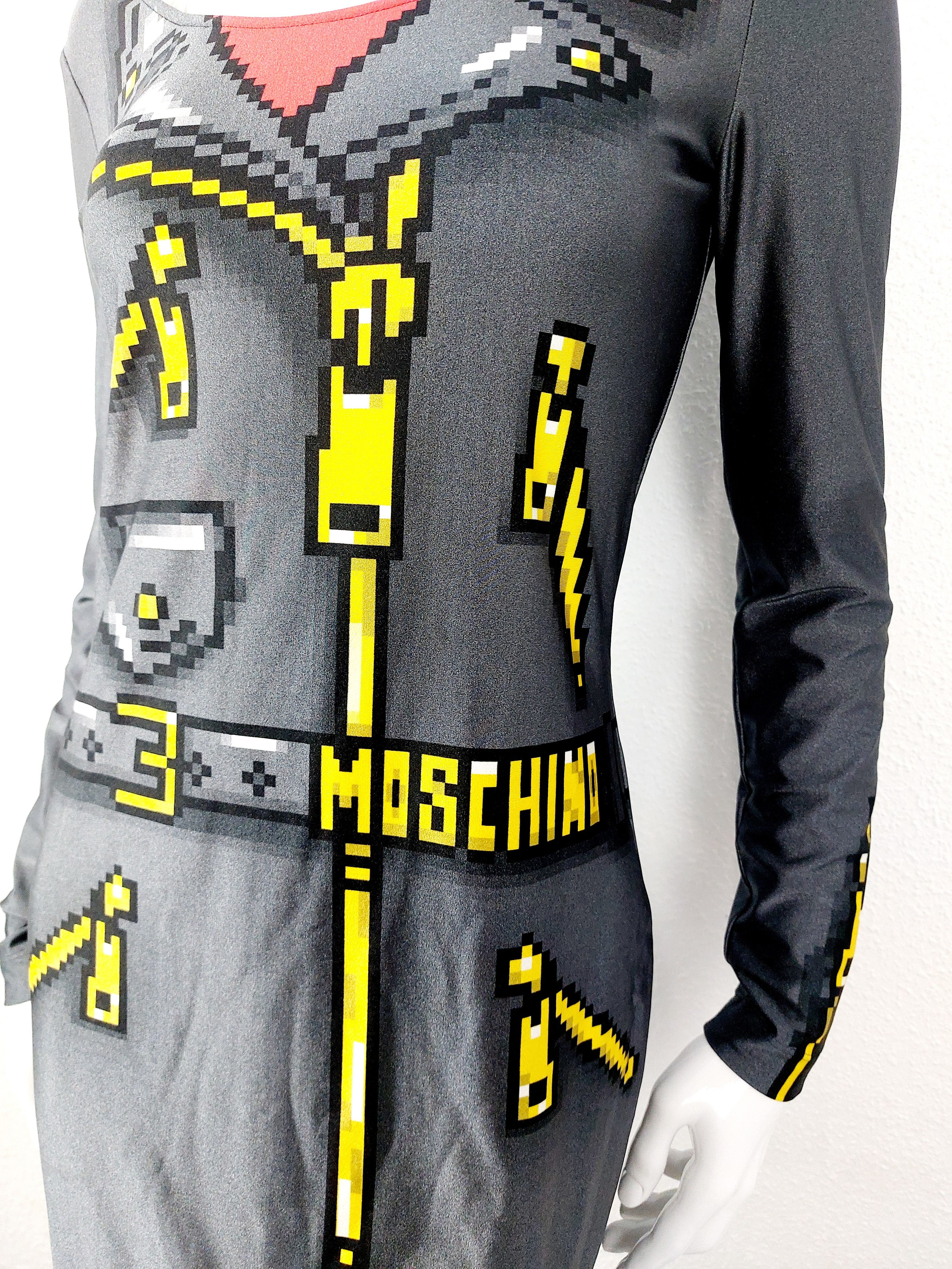 Moschino Moschino Couture Sims Pixel Capsule Gamer Midi Dress Size M / US 6-8 / IT 42-44 - 8 Thumbnail