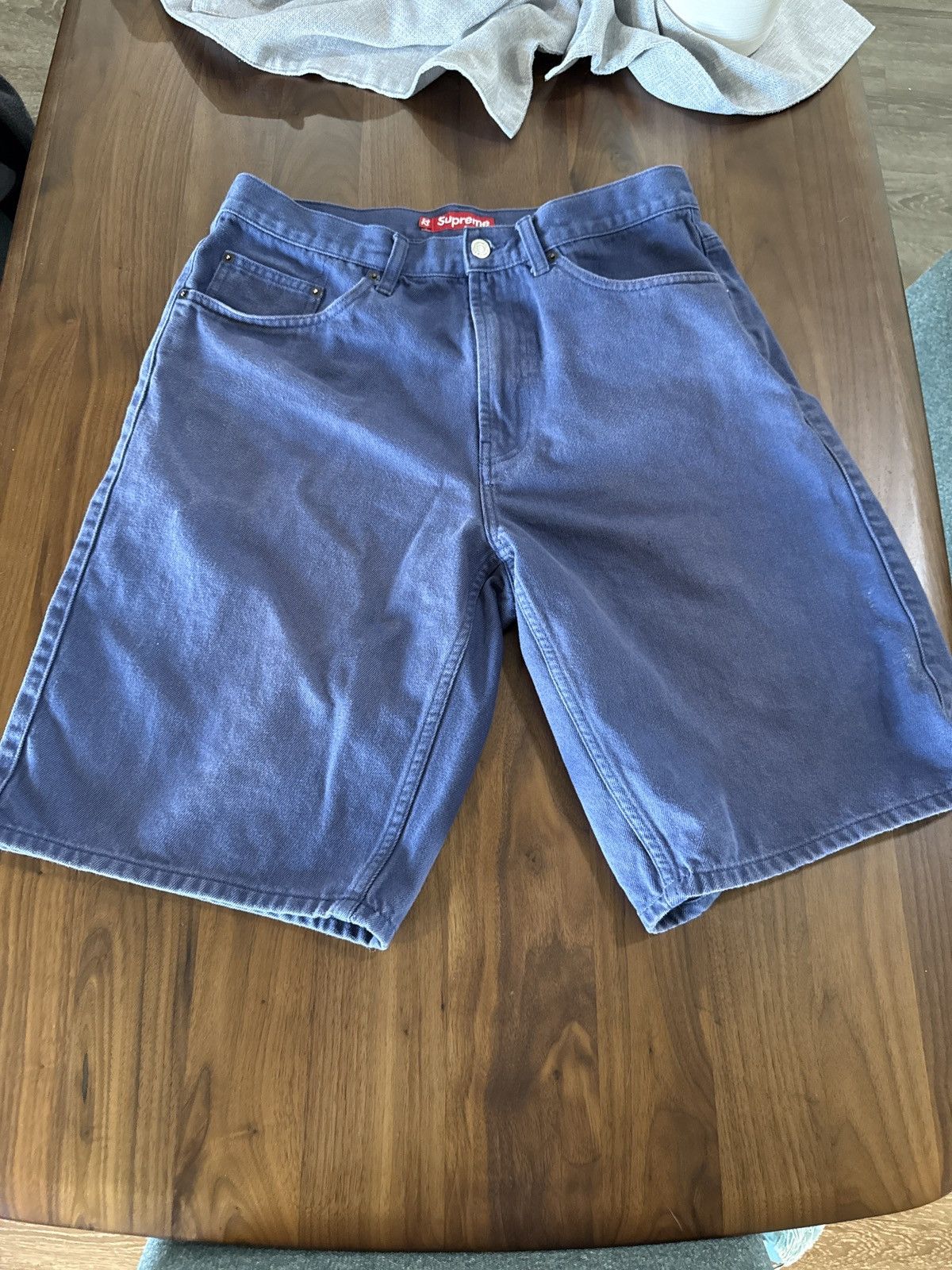 Supreme Rigid Indigo Baggy Jean Short supreme Rigid Baggy Selvedge 