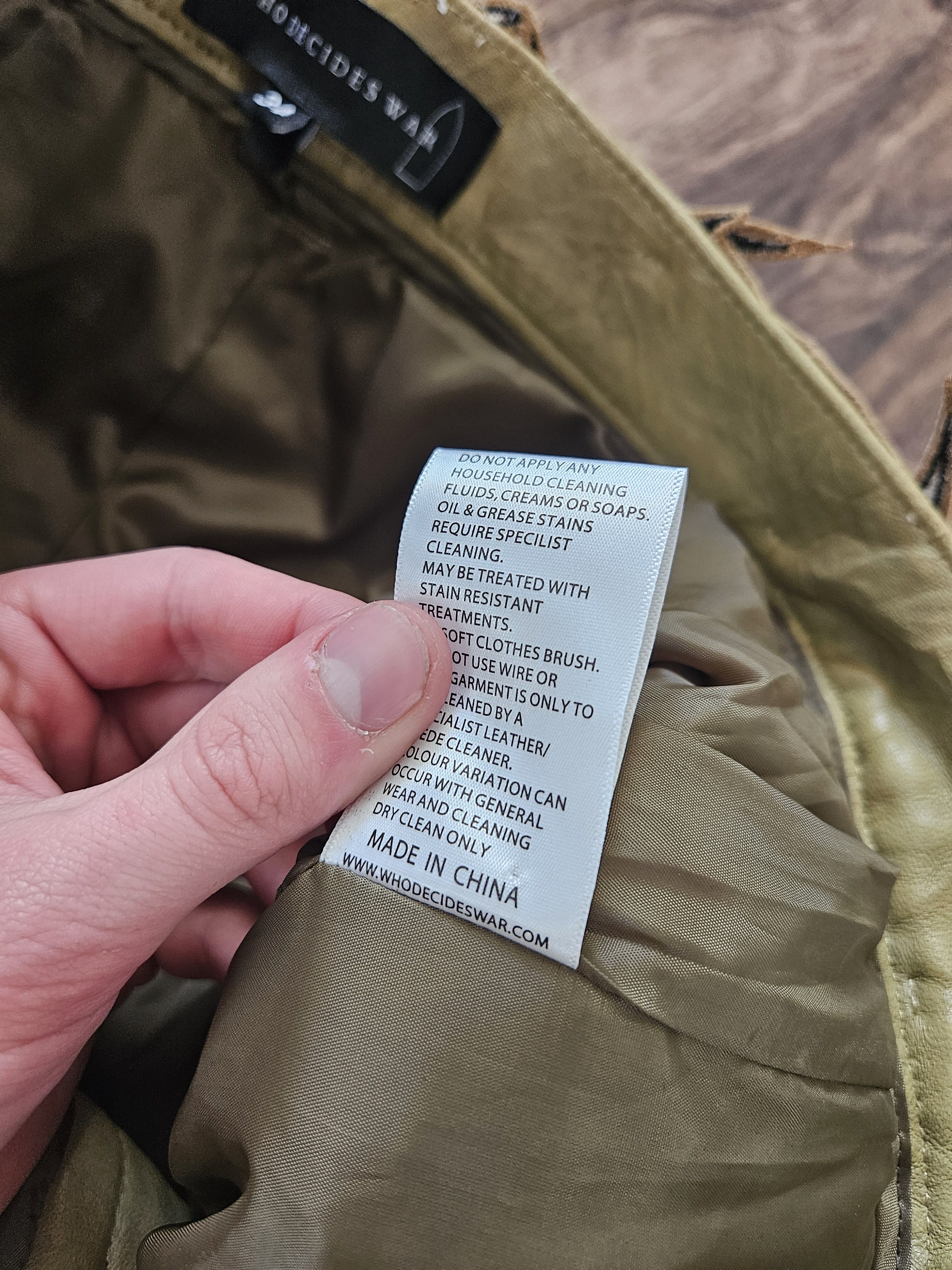 Who Decides War Who Decides War Garden Glass Thorned Tan Leather Pants Size US 34 / EU 50 - 14 Thumbnail