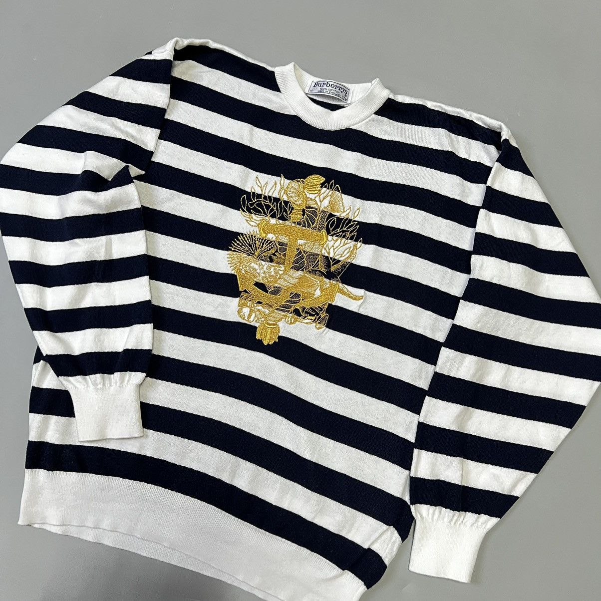 Burberry × Vintage Burberrys Vintage sweater Anchor ⚓️ logo Size US S / EU 44-46 / 1 - 2 Thumbnail