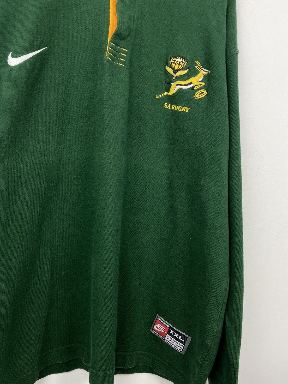 Vintage Vintage 90s South Africa Nike Rugby World Cup Jersey Shirt Size US XXL / EU 58 / 5 - 3 Thumbnail