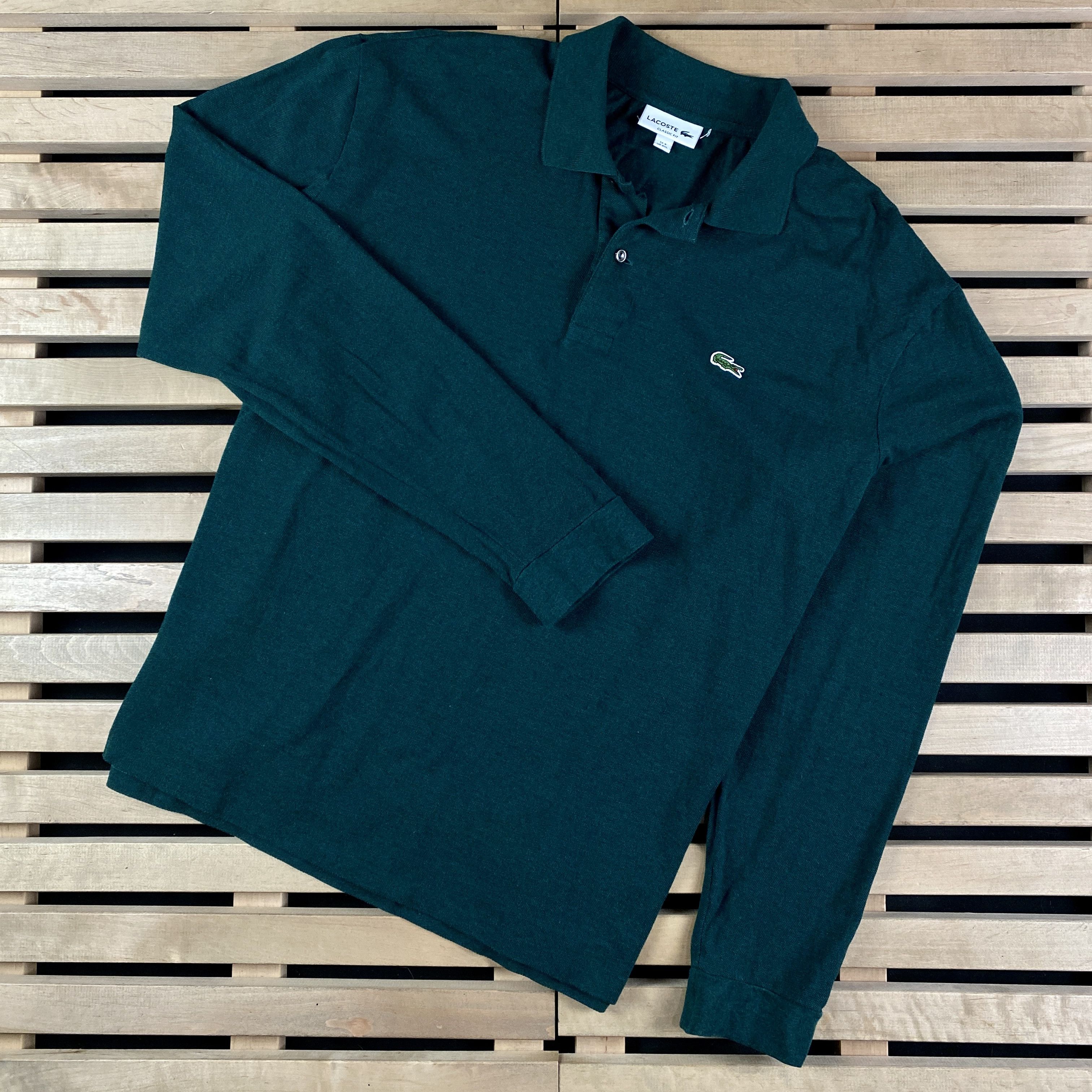 Lacoste Men’s Polo Long Sleeves Rugby Lacoste Size 4XL Green Size US XXL / EU 58 / 5 - 1 Thumbnail