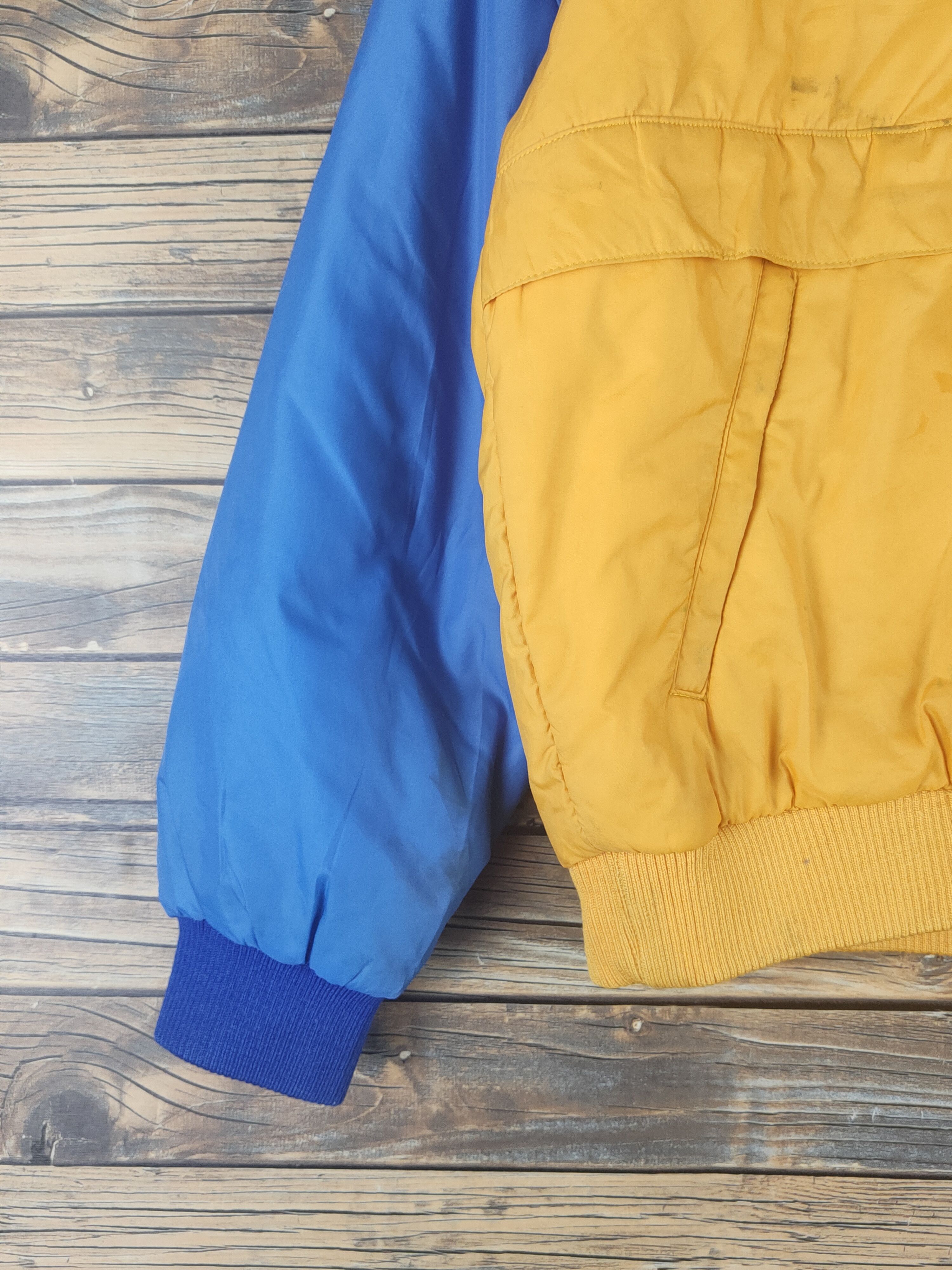 Mizuno Russell Athletic-Mizuno Yellow Blue Hoodie Sweaters #W1198 Size US M / EU 48-50 / 2 - 4 Thumbnail