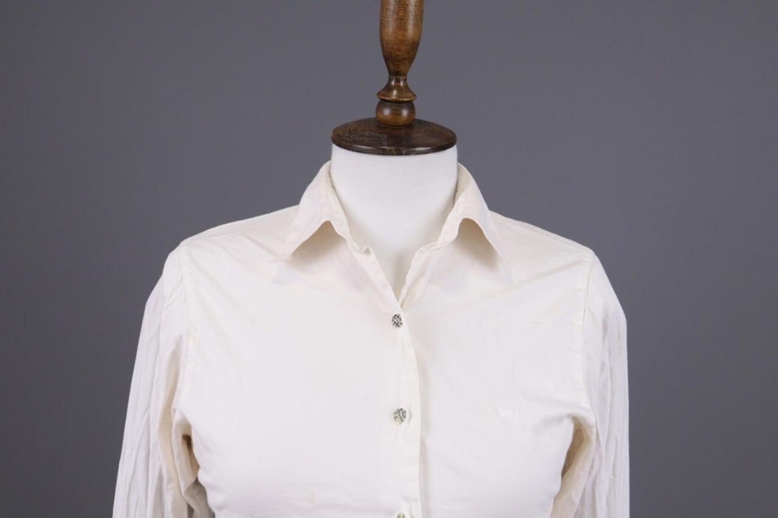 Designer Burberry London Beige Nova Check Blouse Shirt Size 14 / M Size XL / US 12-14 / IT 48-50 - 2 Thumbnail