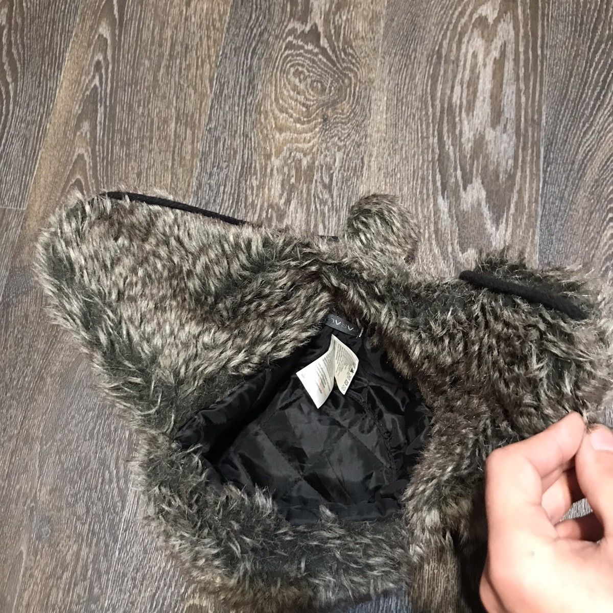 20471120 Vintage Mohair Hat with Ear Flaps Beanie Wool Fur Size ONE SIZE - 6 Thumbnail